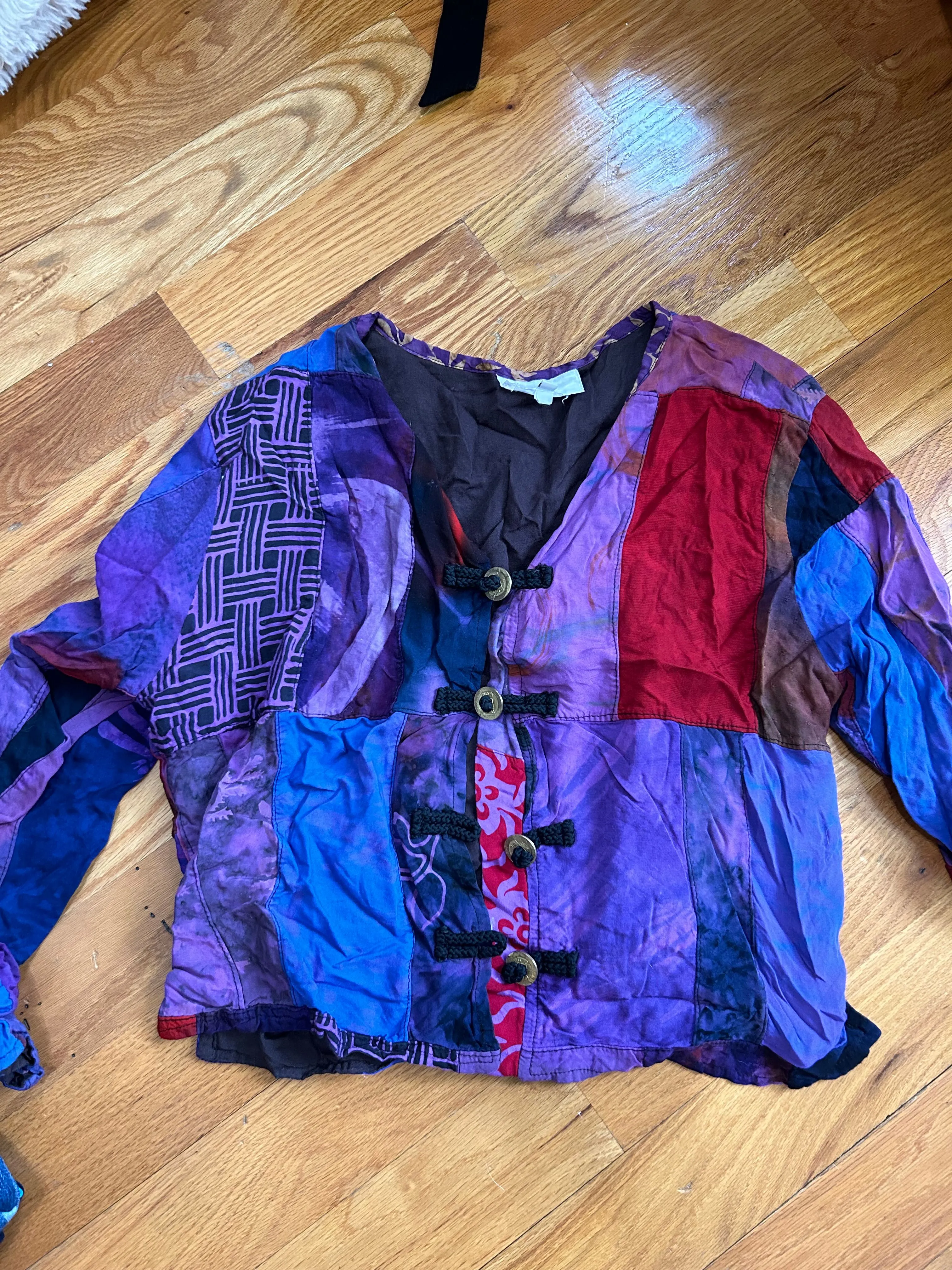 Product image for Eagle Ray Traders Multicolored Patchwork top