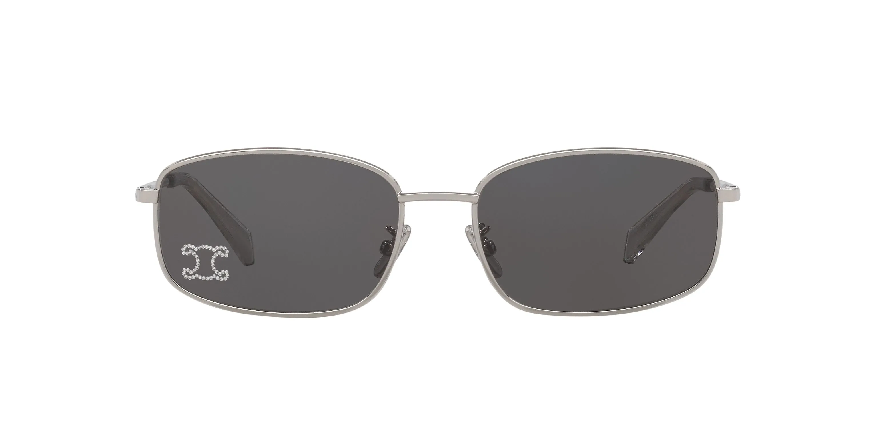 Product image for PRE-OWNED Celine Triomphe Rhinestone 02 Sunglasses in Metal with Crystals