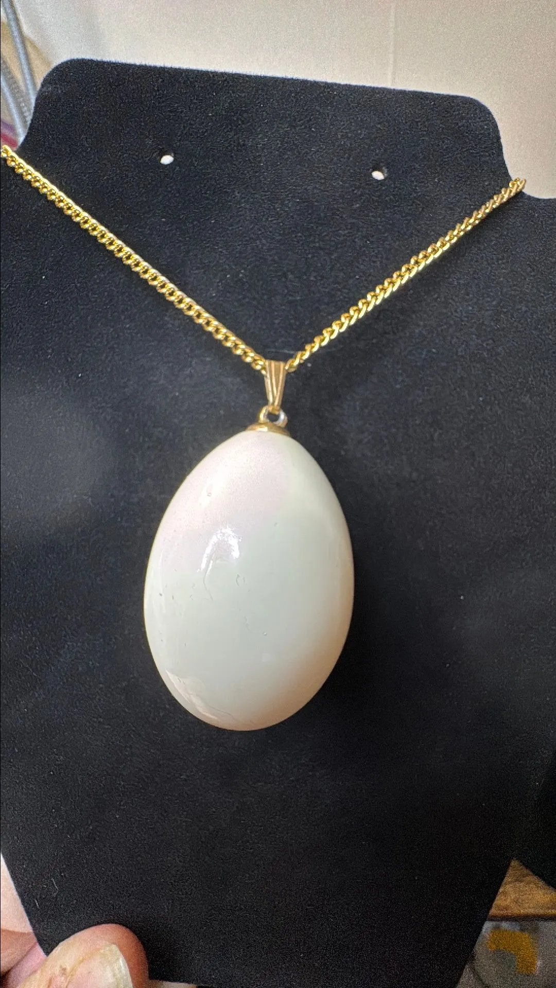 Product image for 004. Egg Gold Tone Necklace
