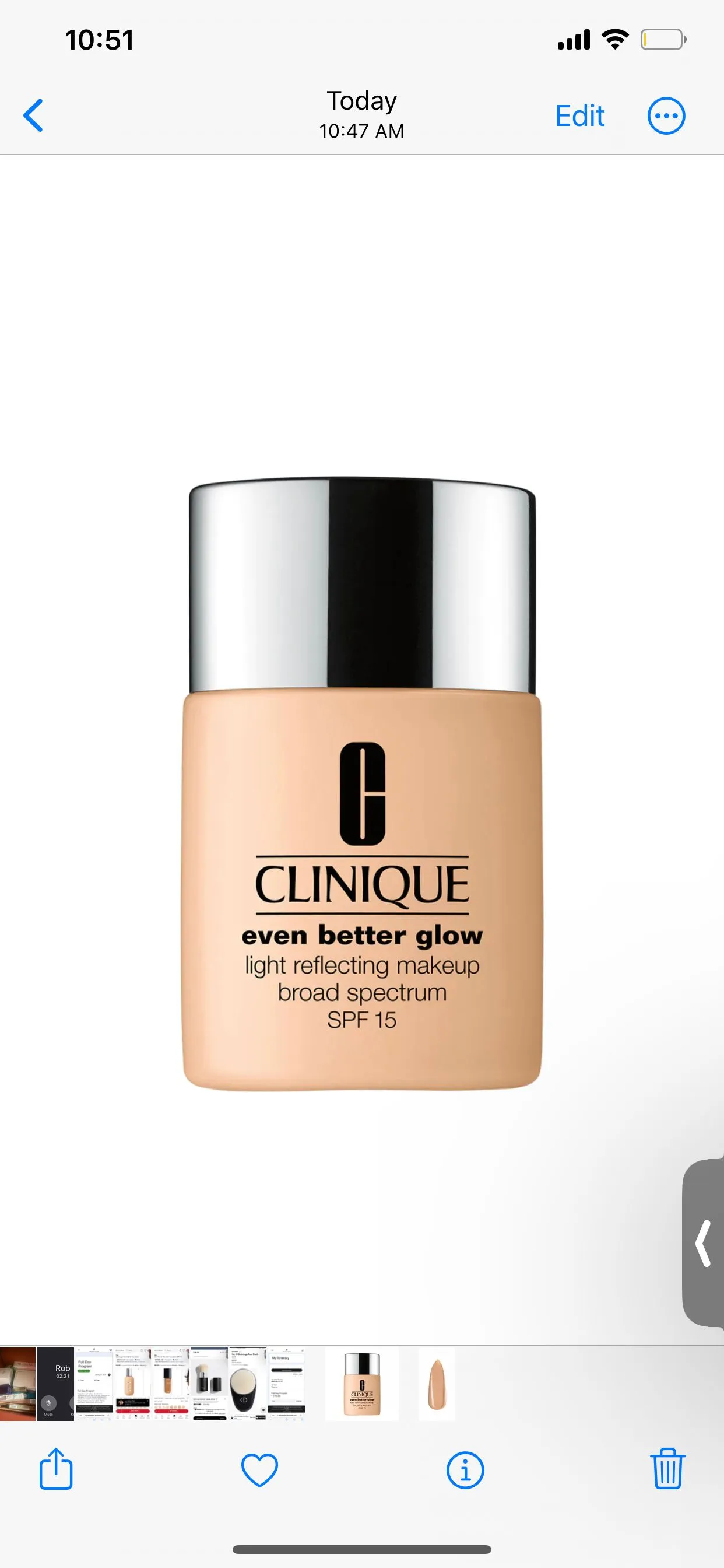 Product image for Even Better Glow Light Reflecting Broad Spectrum SPF 15 - Shade: Alabaster CN10