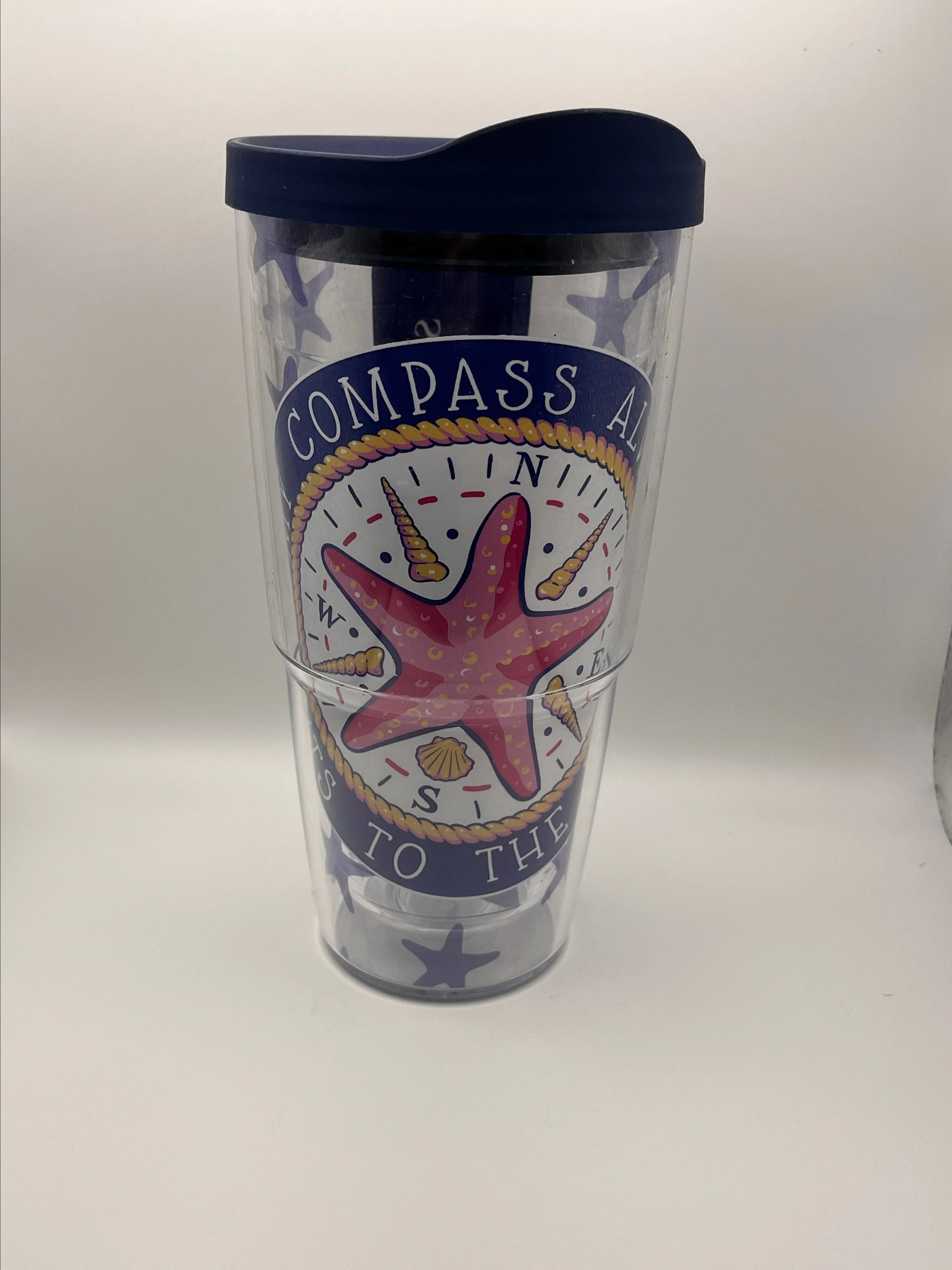 Product image for #29 Compass to the Beach Simply Southern 24oz Tumbler