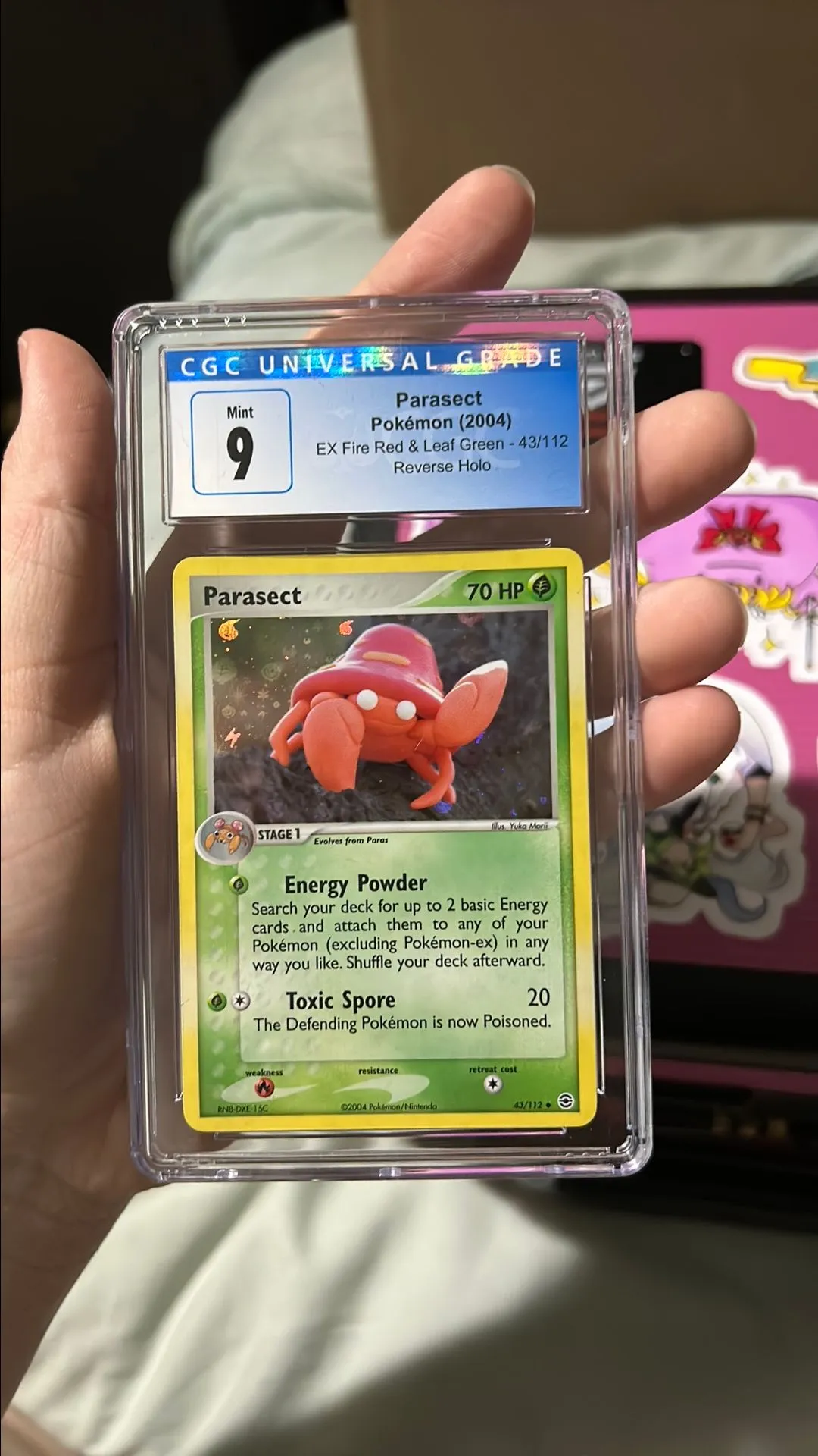 Product image for Parasect Fire Red Leaf Green Reverse CGC 9