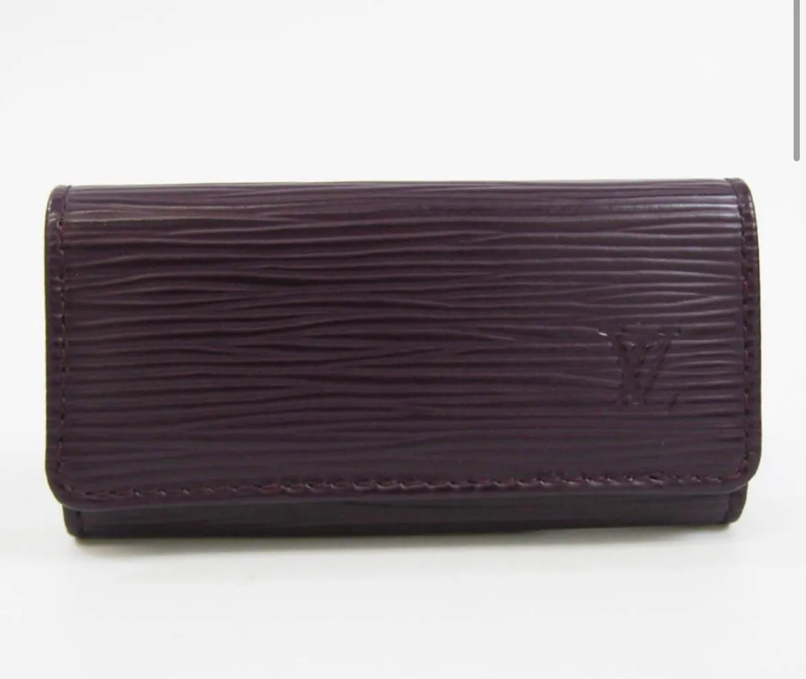 Product image for Louis Vuitton Purple Epi Leather 4-Key Holder Card Case
