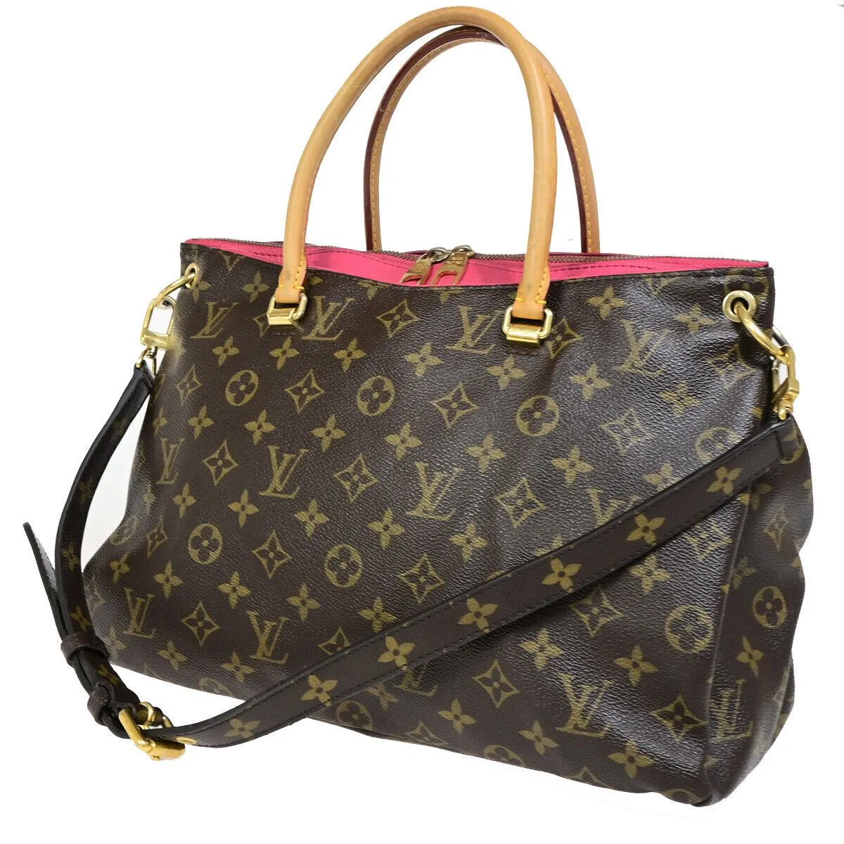 Product image for Louis Vuitton Pallas Brown Leather Bag Pre Owned