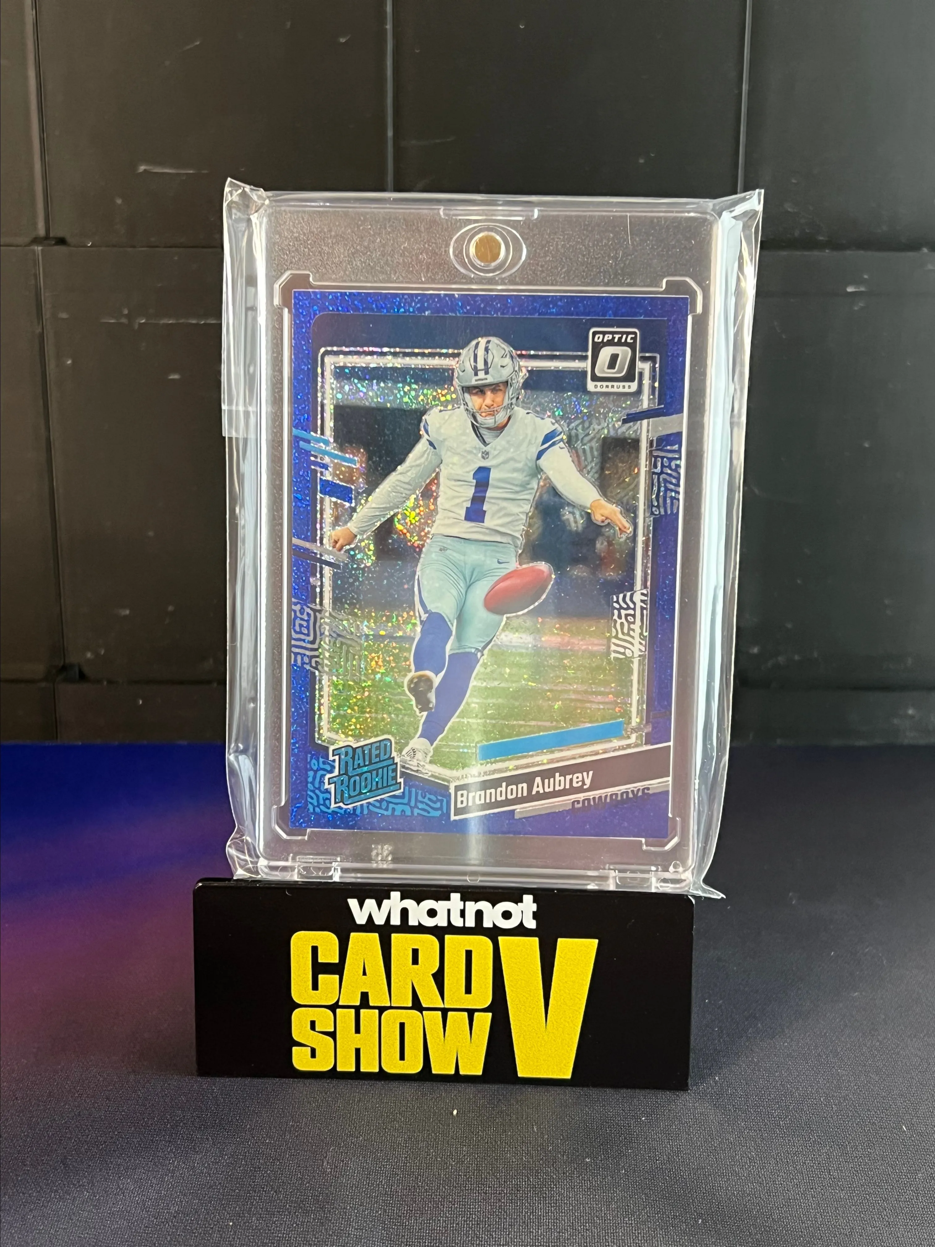 Product image for Brandon Aubrey rookie blue sparkle