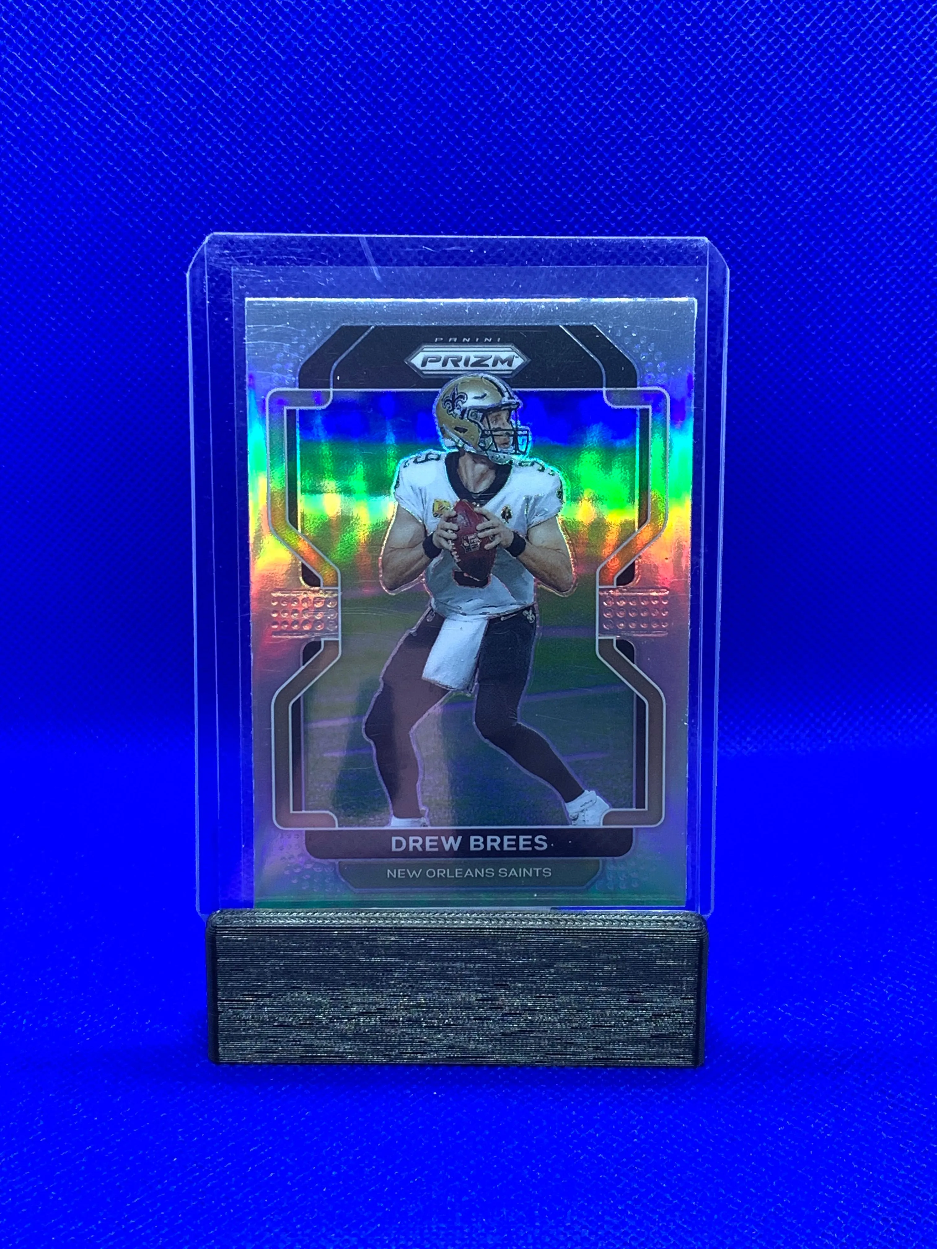 Product image for 2021 Prizm Football Silver Prizm Drew Brees #309 Saints WN02