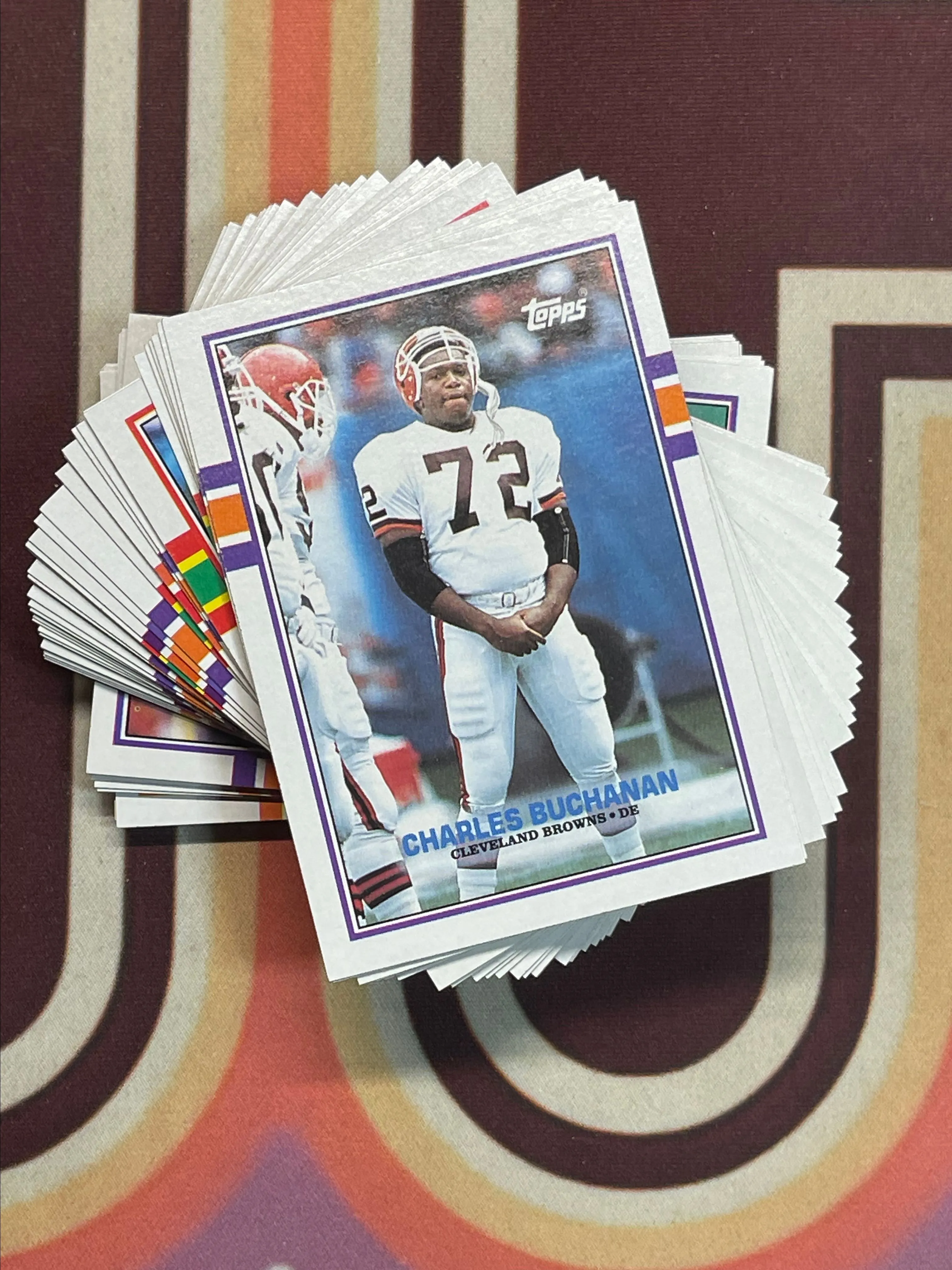 Product image for 1989 Topps Football Card Lot