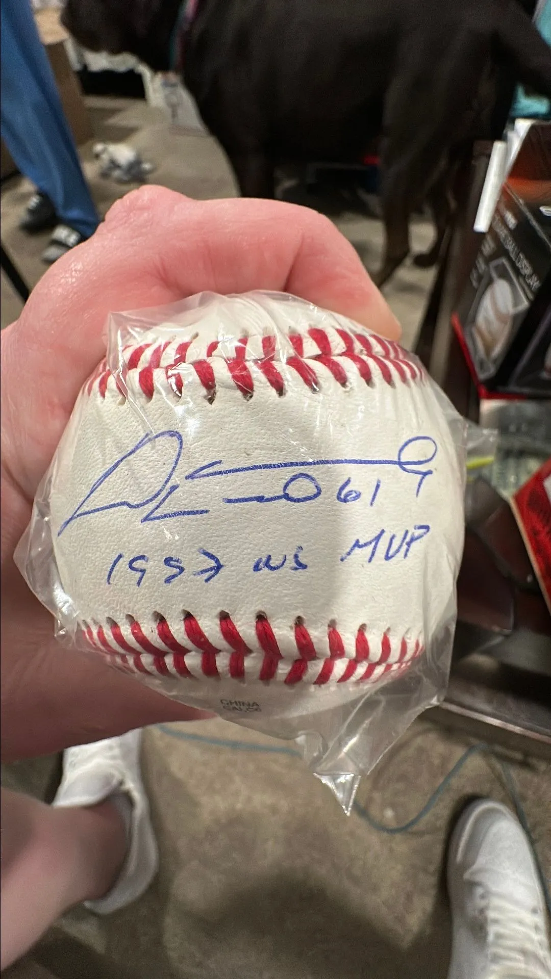 Product image for Autographed Baseball on screen
