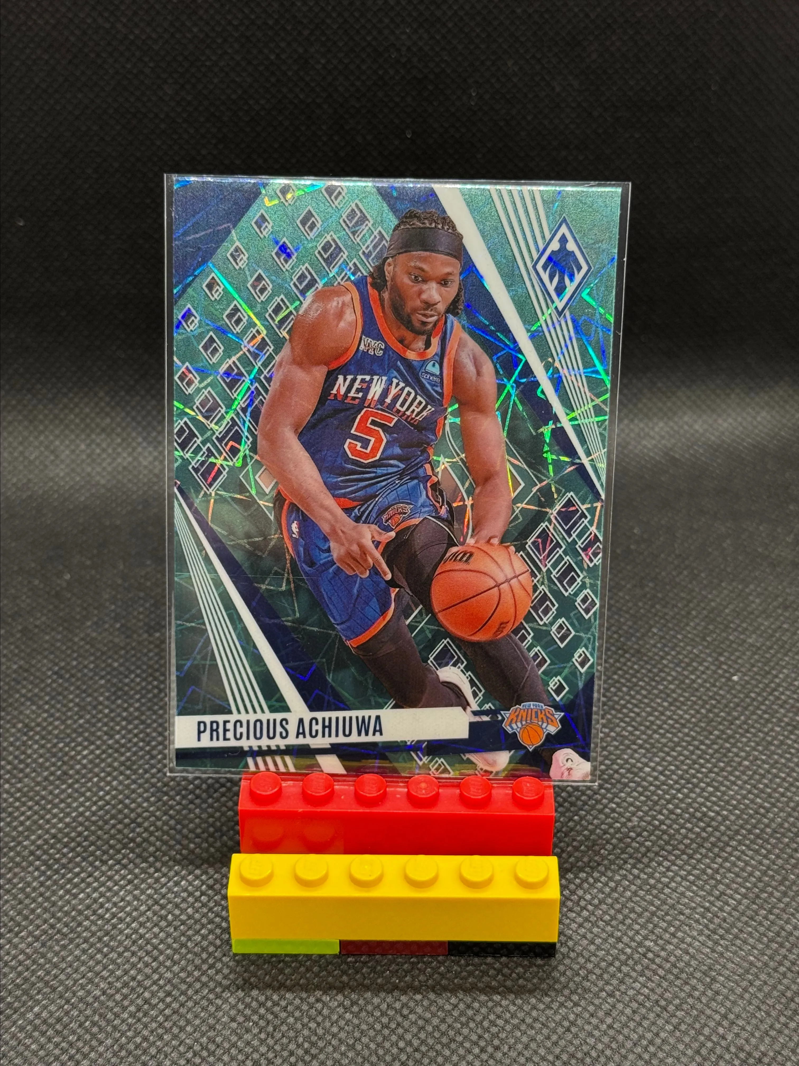 Product image for Precious Achiuwa [Teal Lazer] #154 2023 Panini Phoenix New York Knicks