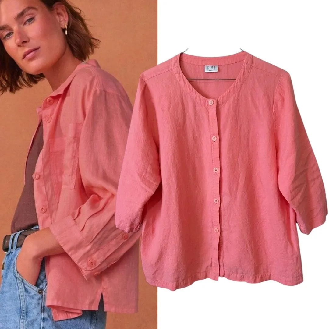 Product image for 28. Vintage Eileen Fisher 90’s Crewneck Lightweight Top/Jacket Large