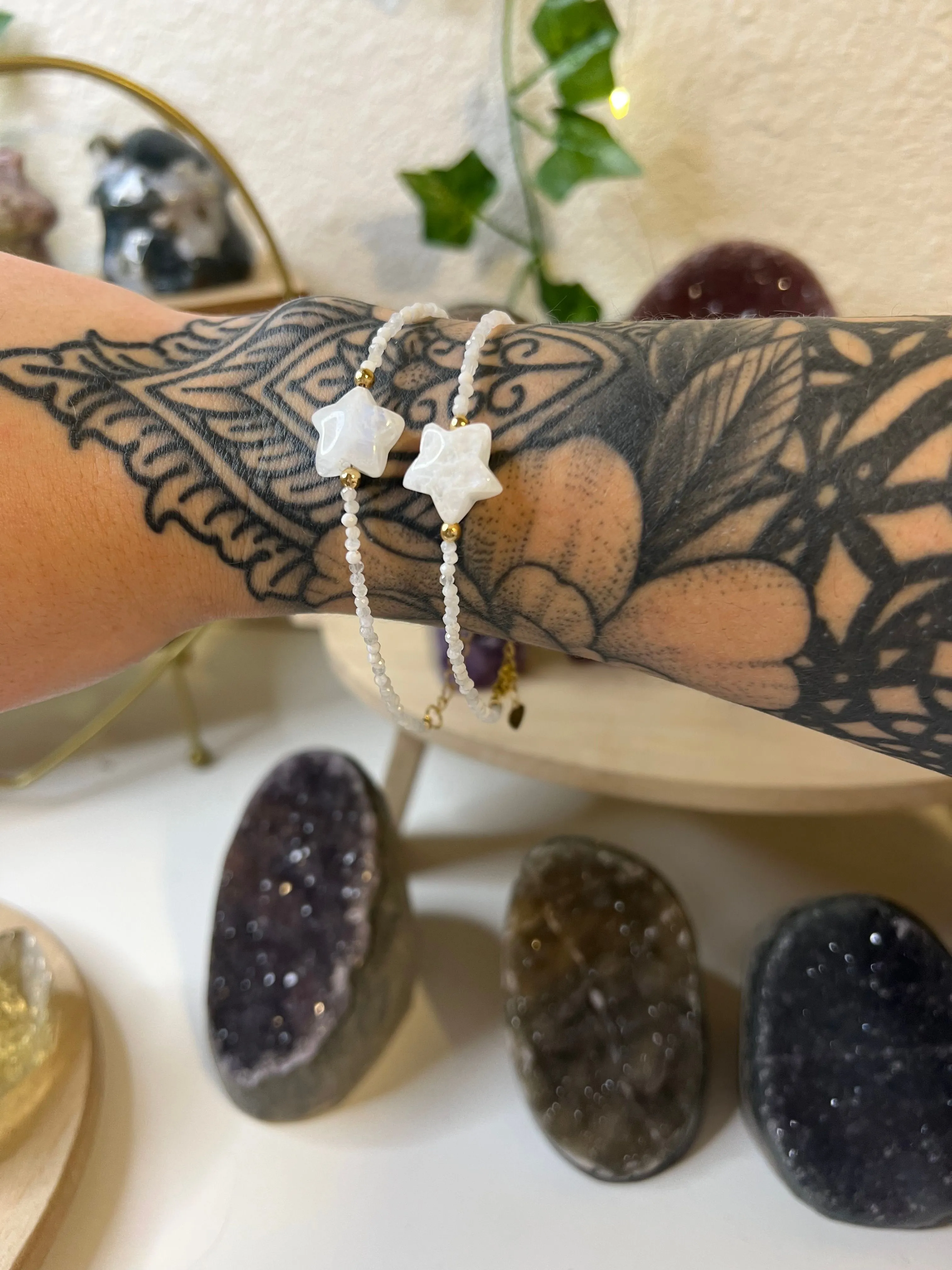 Product image for Moonstone Star Adjustable Bracelet