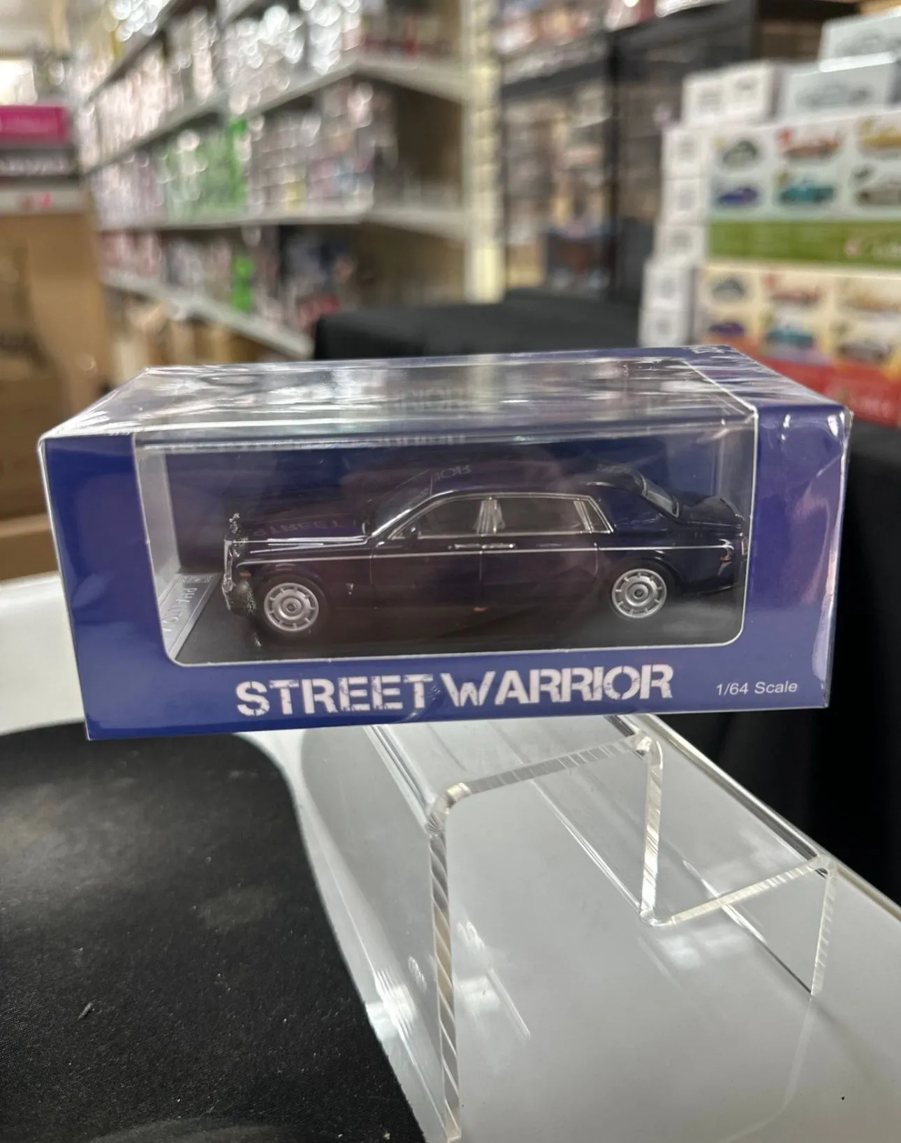 Product image for Rolls Royce Phantom VII Yacht Blue Diecast Car 1/64 By Street Warrior