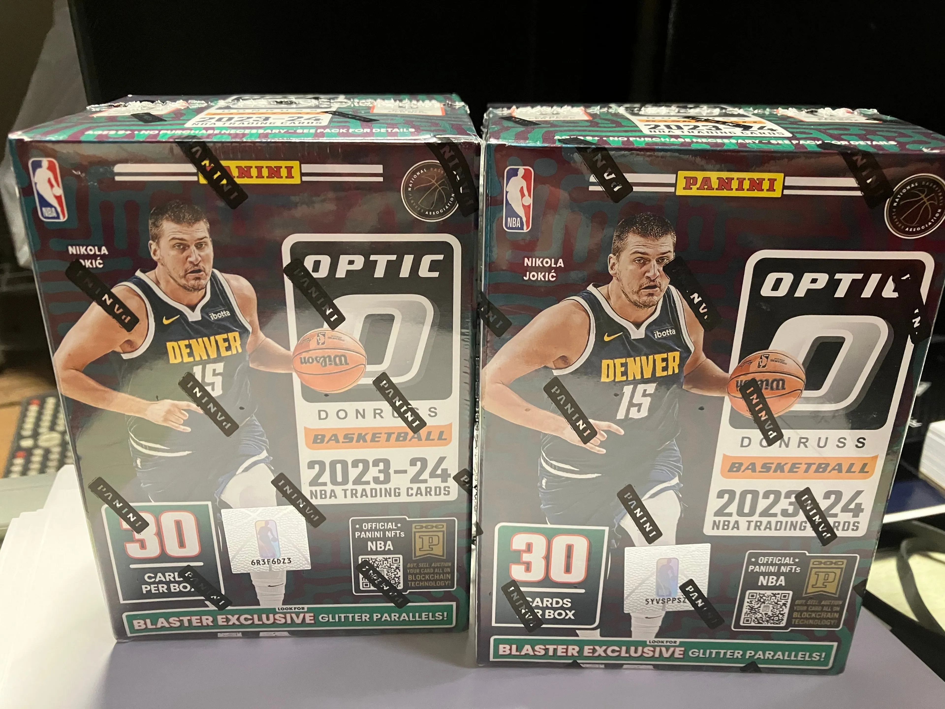 Product image for 2023-24 optic basketball blaster box ( lot of 2$