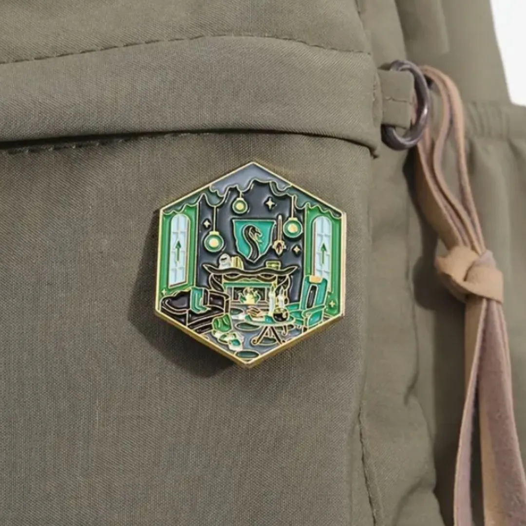 Product image for Pin Slytherin Common Room Hogwarts House Harry Potter Witch Wizard Snake