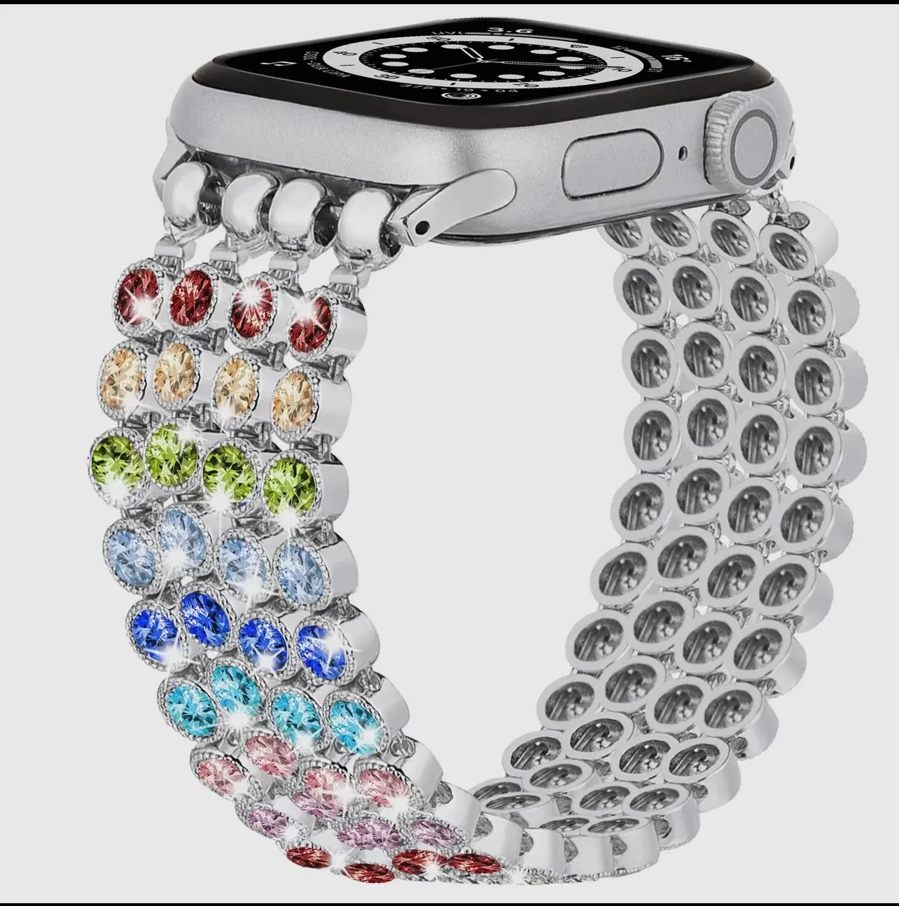 Product image for Multicolored, jeweled, smart, watch band ￼