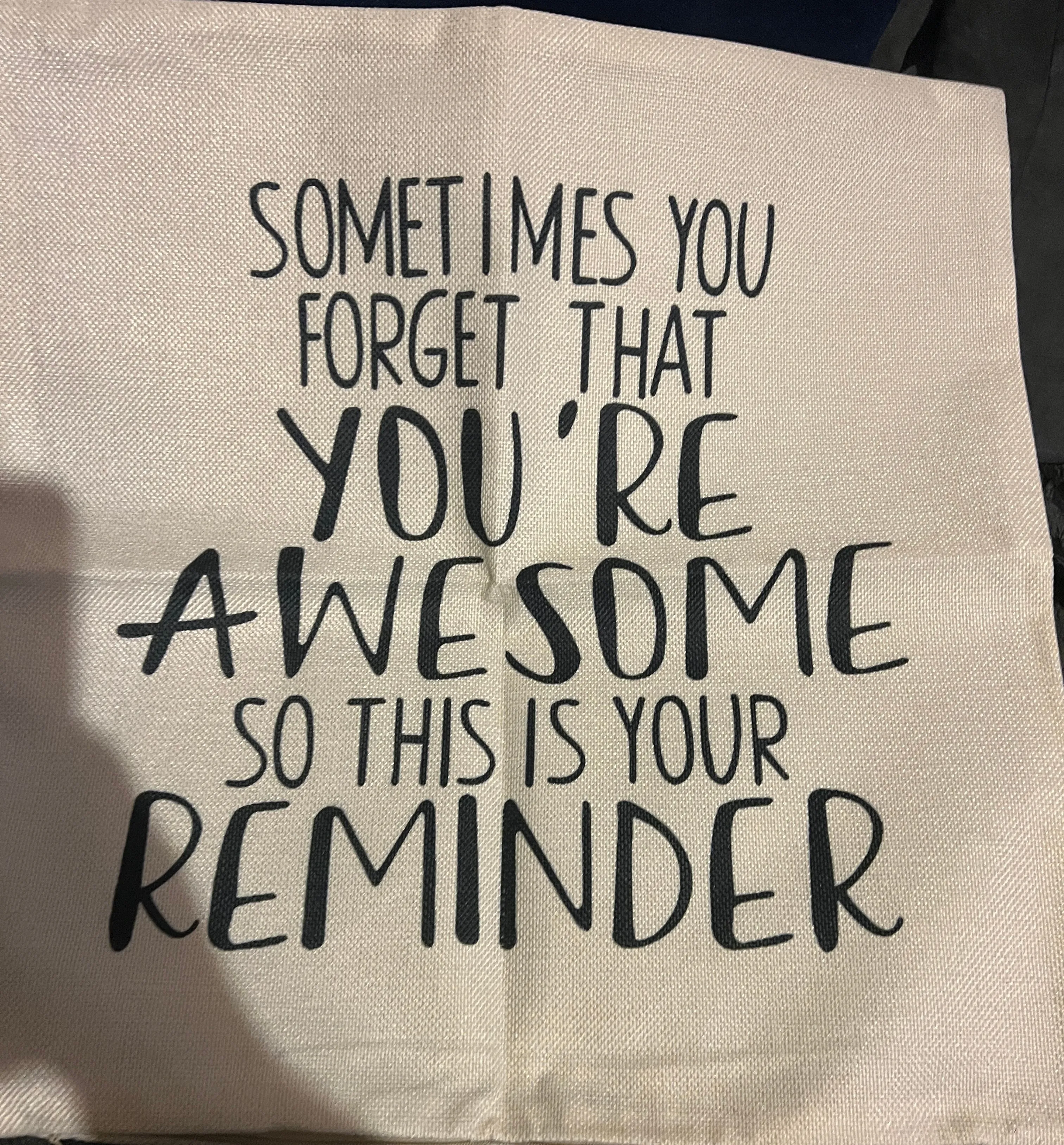 Product image for Pillowcase Awesome reminder