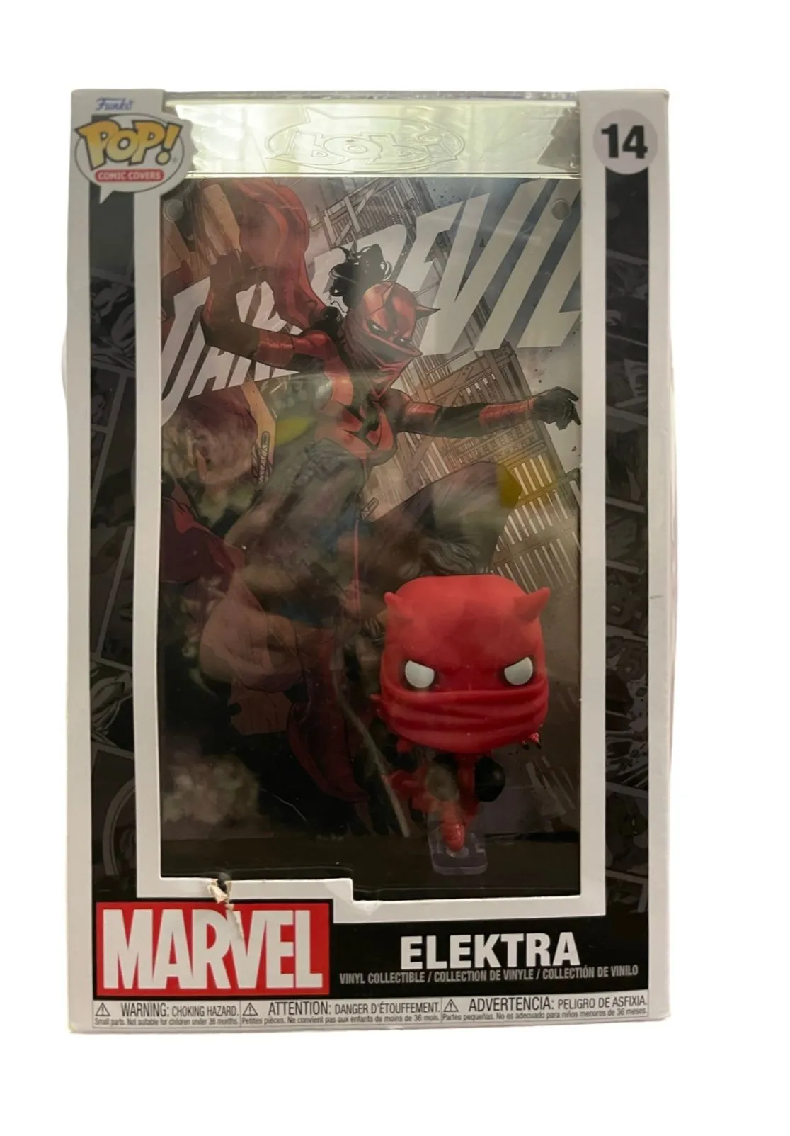 Product image for Funko Pop Elektra Marvel 14 vinyl in case