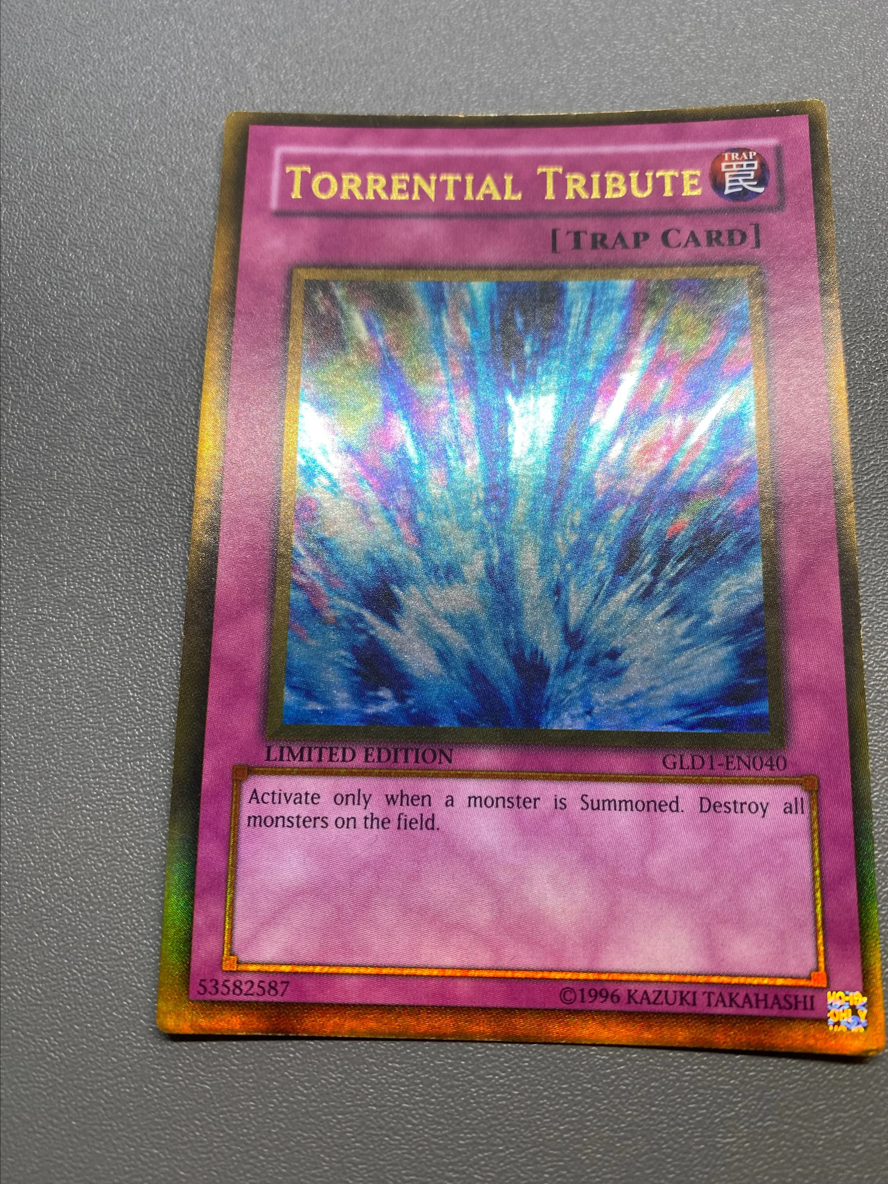 Product image for Yu-Gi-Oh! Torrential Tribute Ultra Rare Limited Edition GLD1-EN040 HP