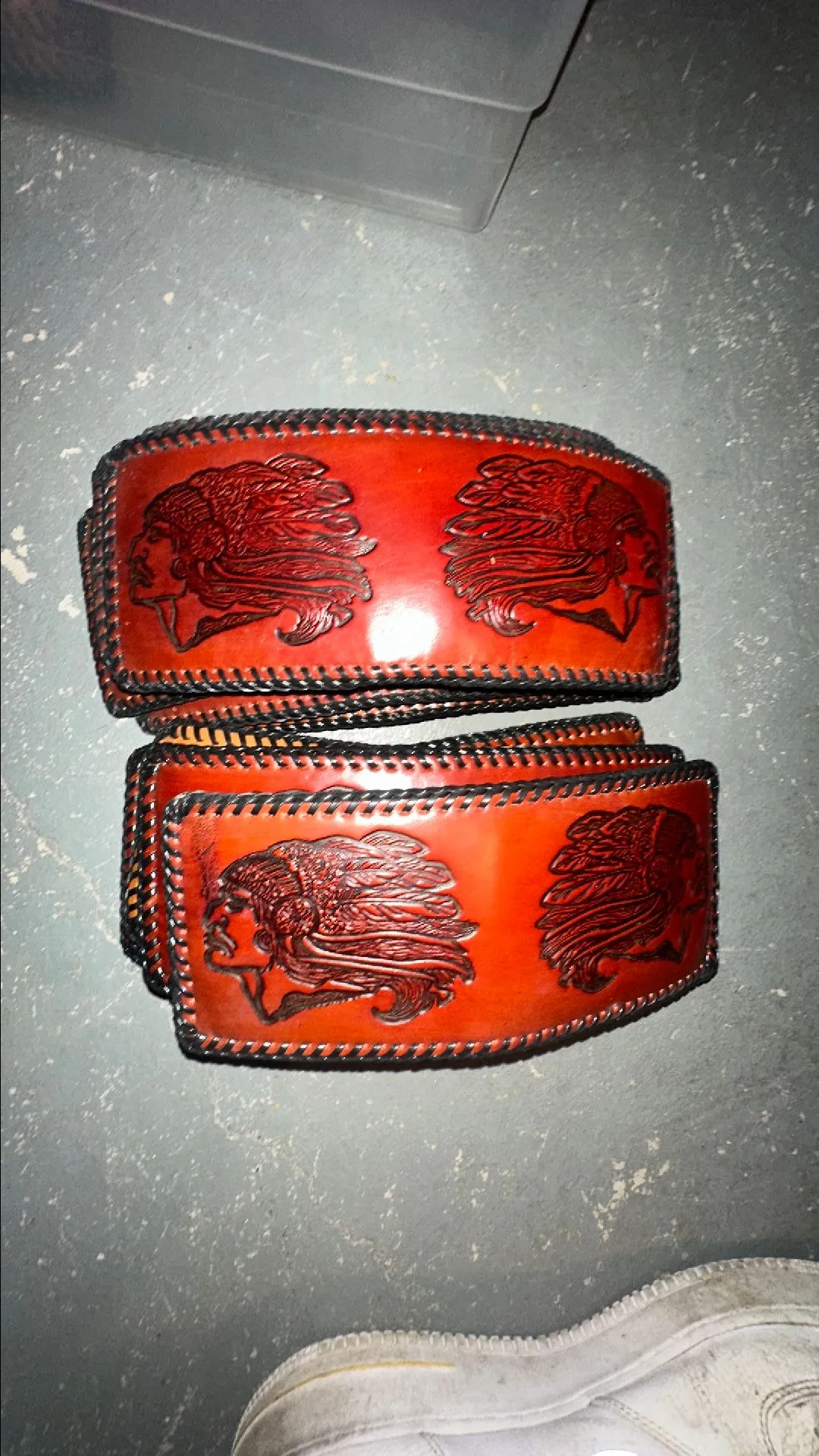 Product image for Two Indian heads leather wallets