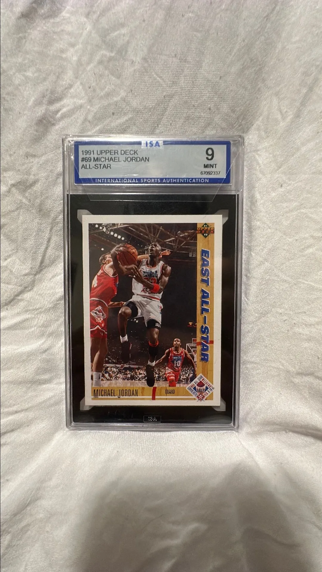 Product image for 1991 Upper Deck Michael Jordan All-Star ISA Mint 9