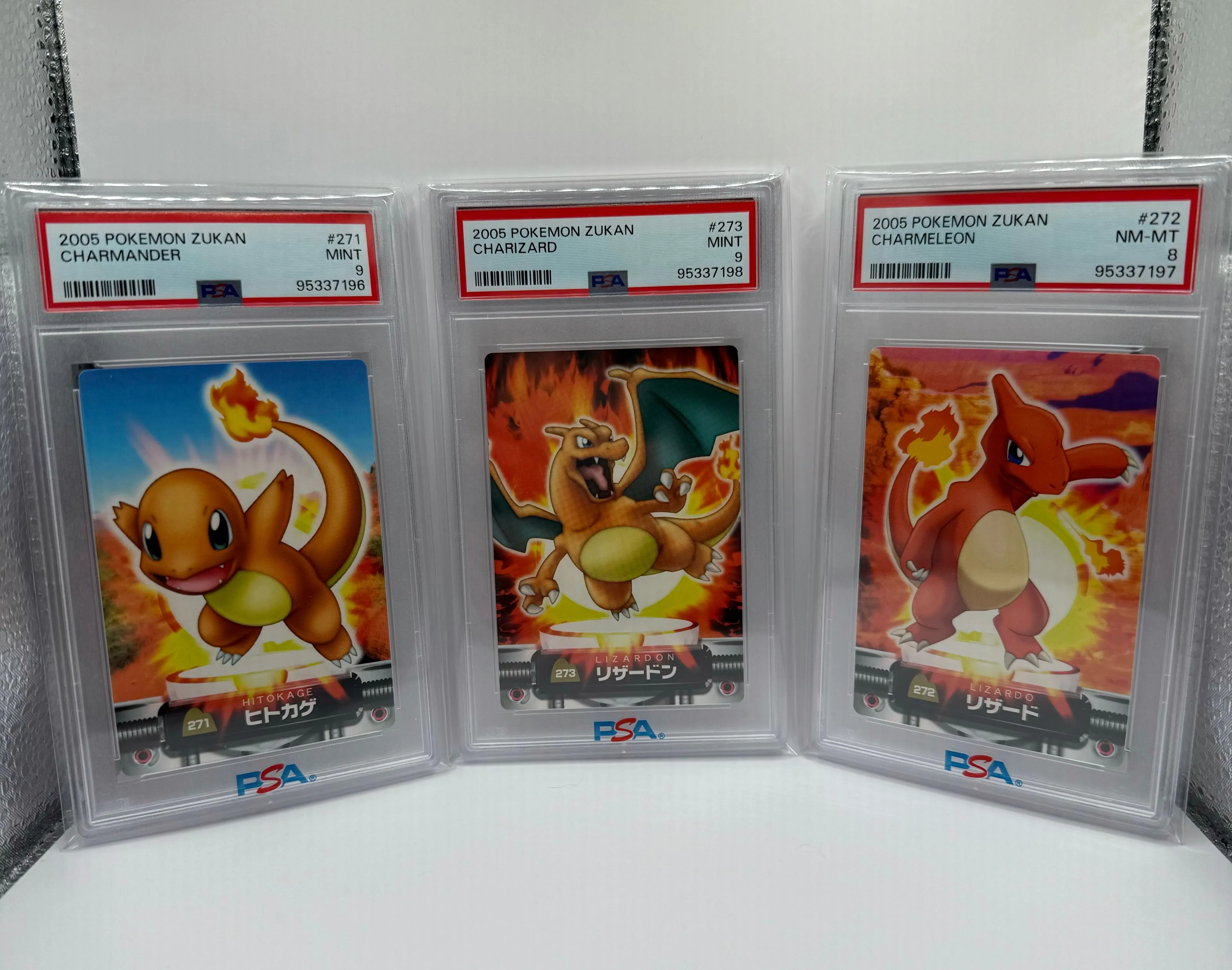 2005 Carddass Pokemon Advanced Generation Zukan Card set: Charmander,  Charmeleon, Charizard  Whatnot: Shop, Sell, Connect