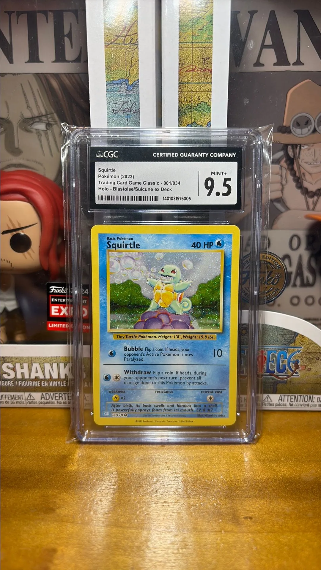 Squirtle Classic Collection CGC 9.5  Whatnot: Shop, Sell, Connect