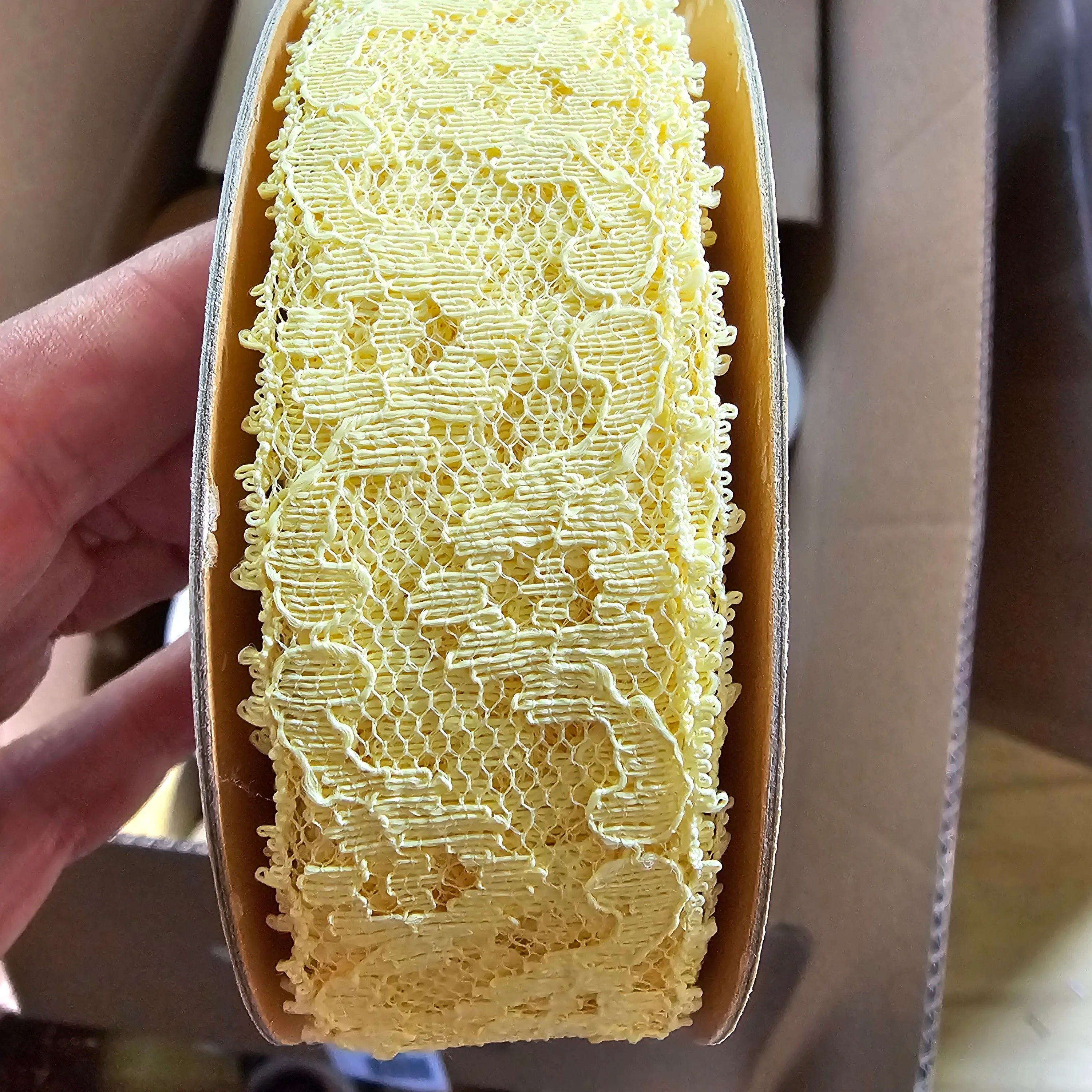 Product image for Yellow Lace ribbon 1.5 inch?