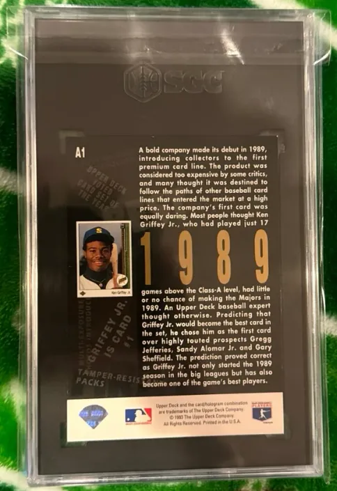 Ken Griffey Jr. 1993 Upper Deck 5th Anniversary Rookie Card - graded SGC 8   Whatnot: Shop, Sell, Connect