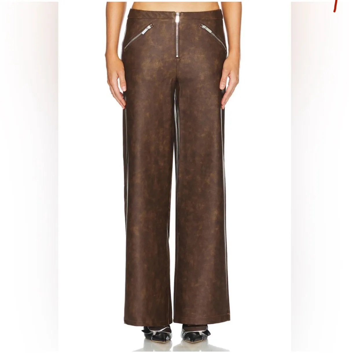 Product image for 07. Revolve we were what vegan leather pants.