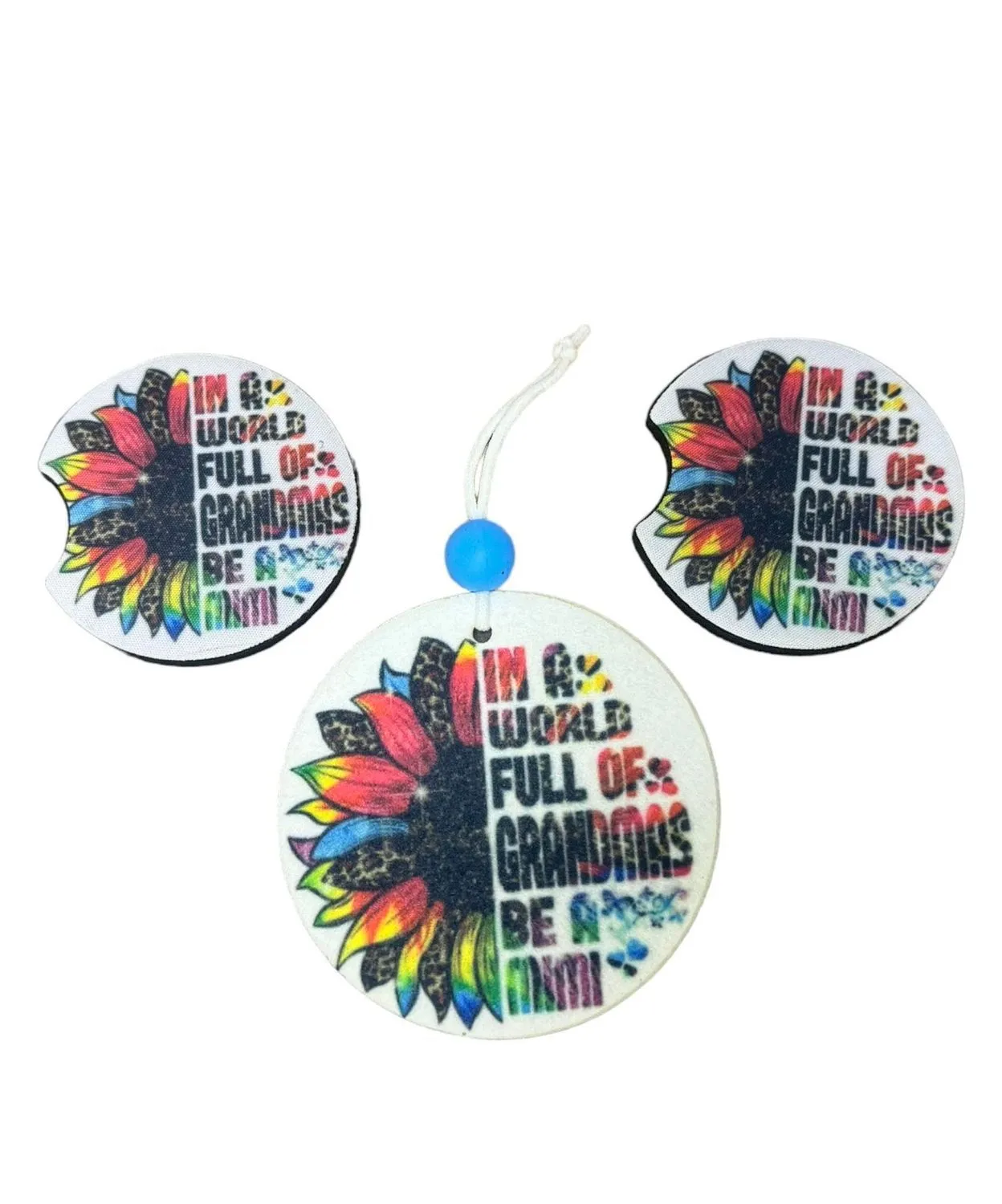 Product image for Car Freshener & Coaster Set