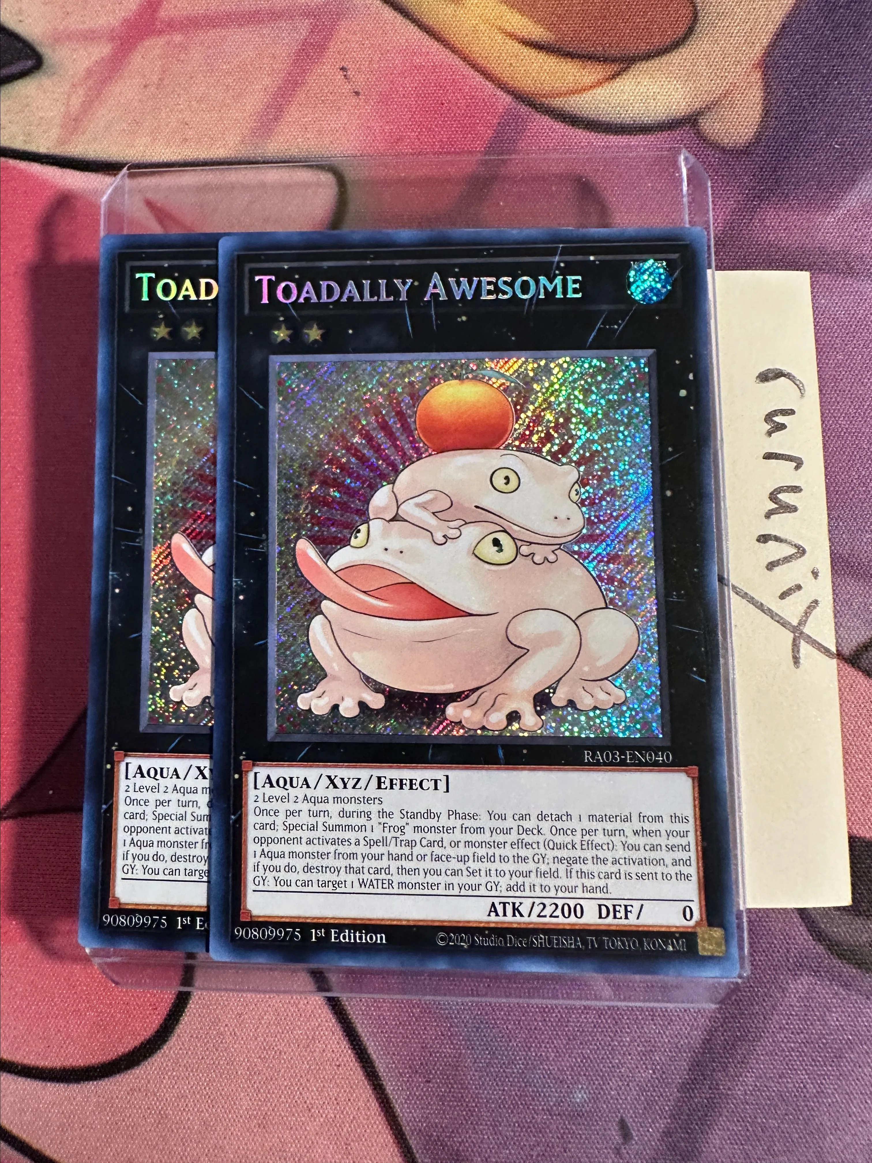 2x Yugioh Toadally Awesome RA03-EN040 Secret Rare Quarter Century Bonanza   Whatnot: Shop, Sell, Connect