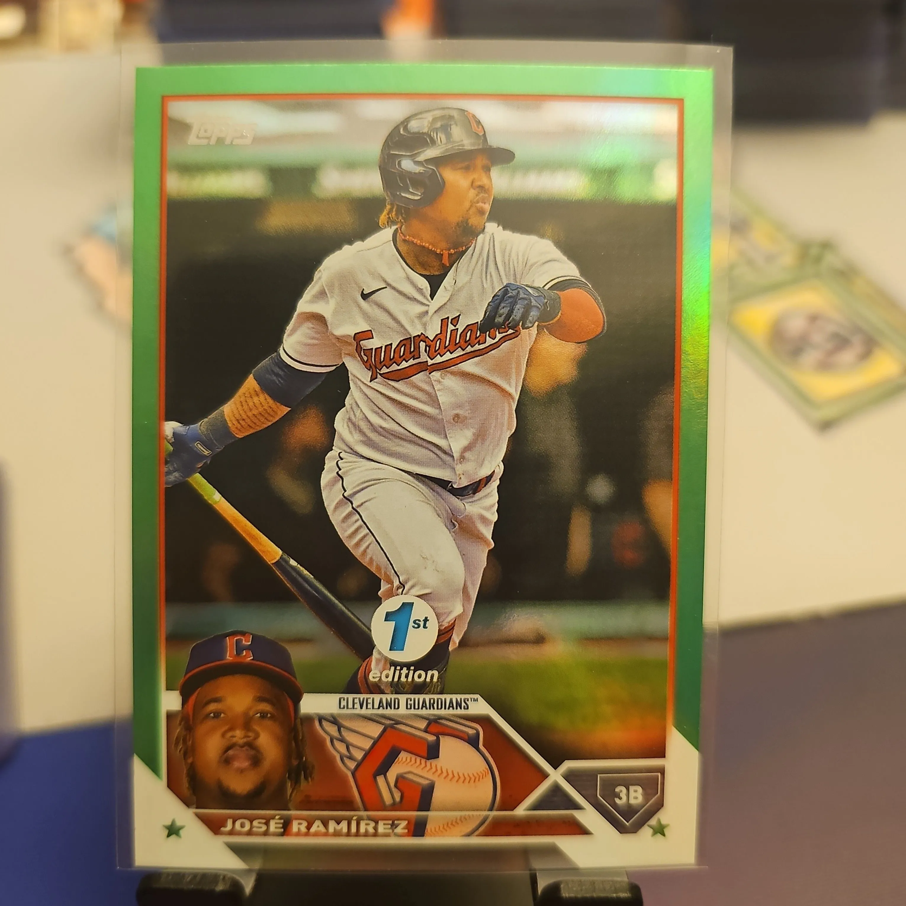Product image for Jose Ramirez - /150 Green 1st Edition 2023 Topps - Guardians