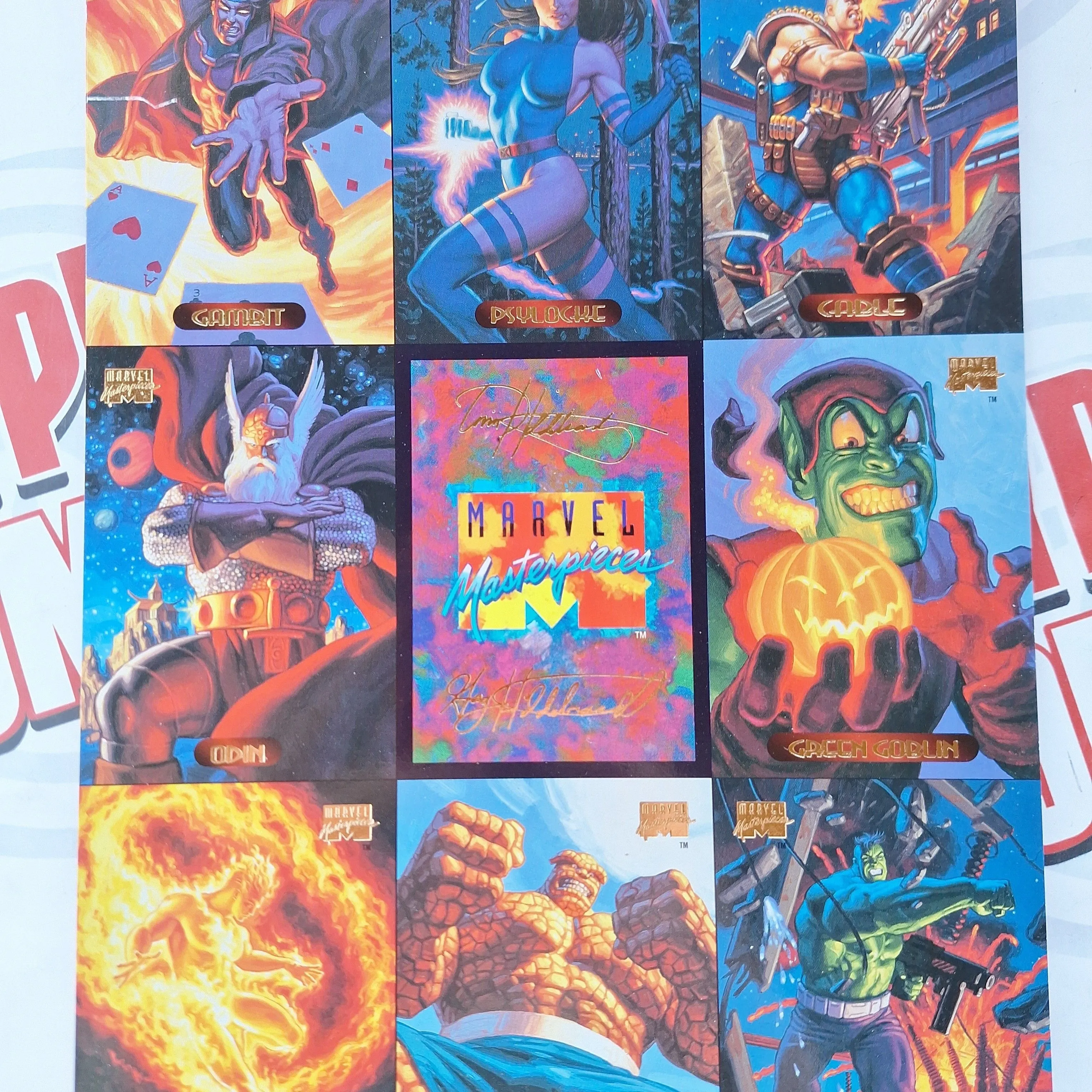 Product image for 1994 Marvel Masterpiece Uncut Promo Sheet