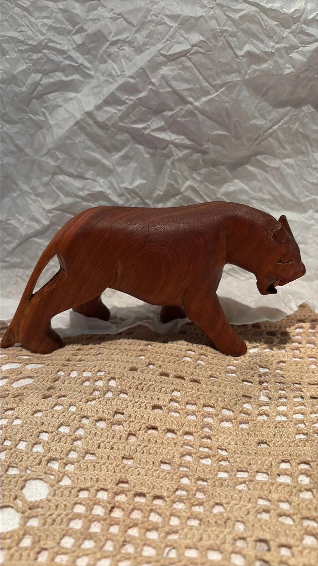Product image for # 120 wooden carved panther