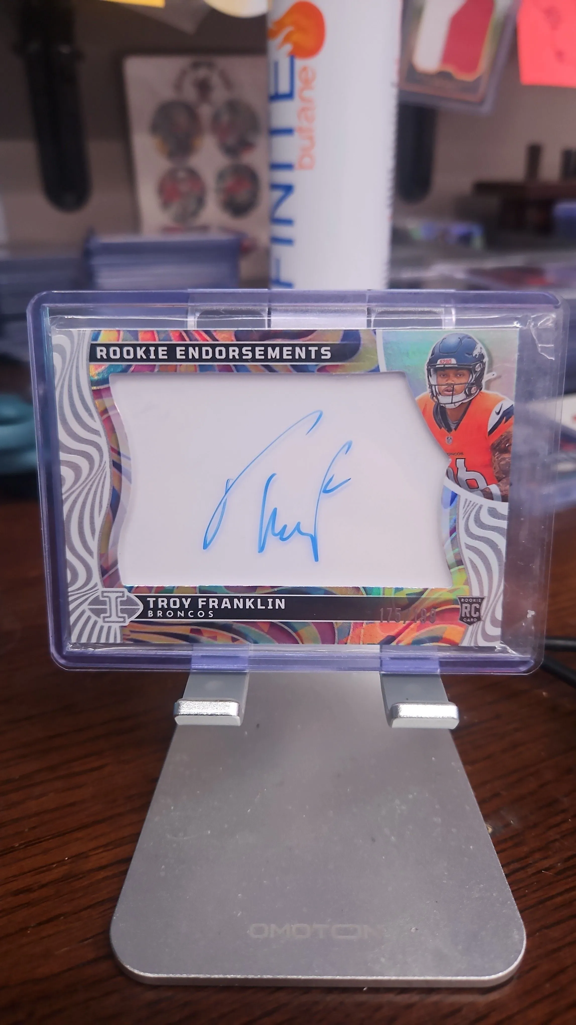 Product image for Troy Franklin Rookie Auto...2024 Illusions Rookie Endorsements....Broncos
