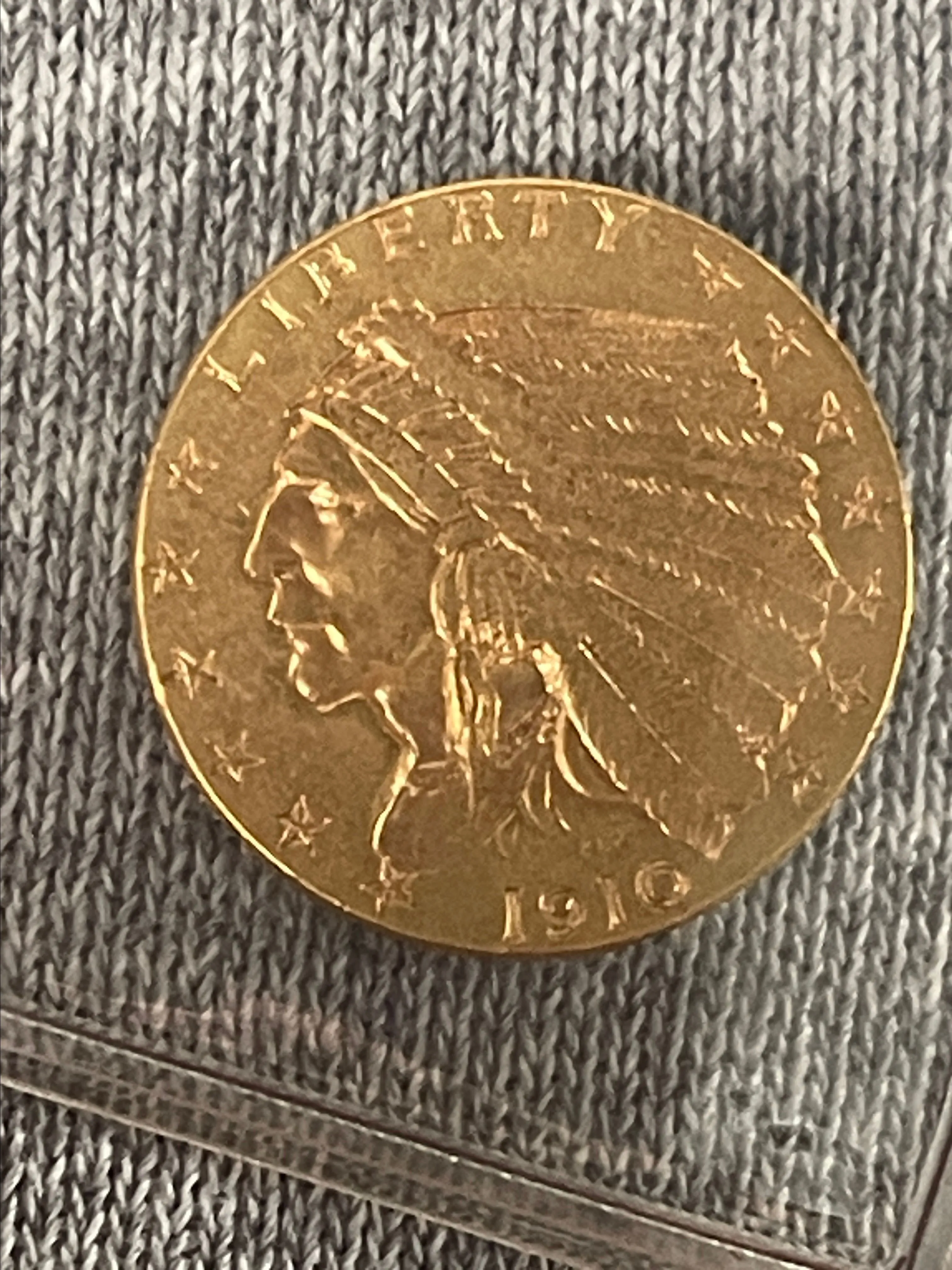 Product image for 1910 Indian head gold $2.5