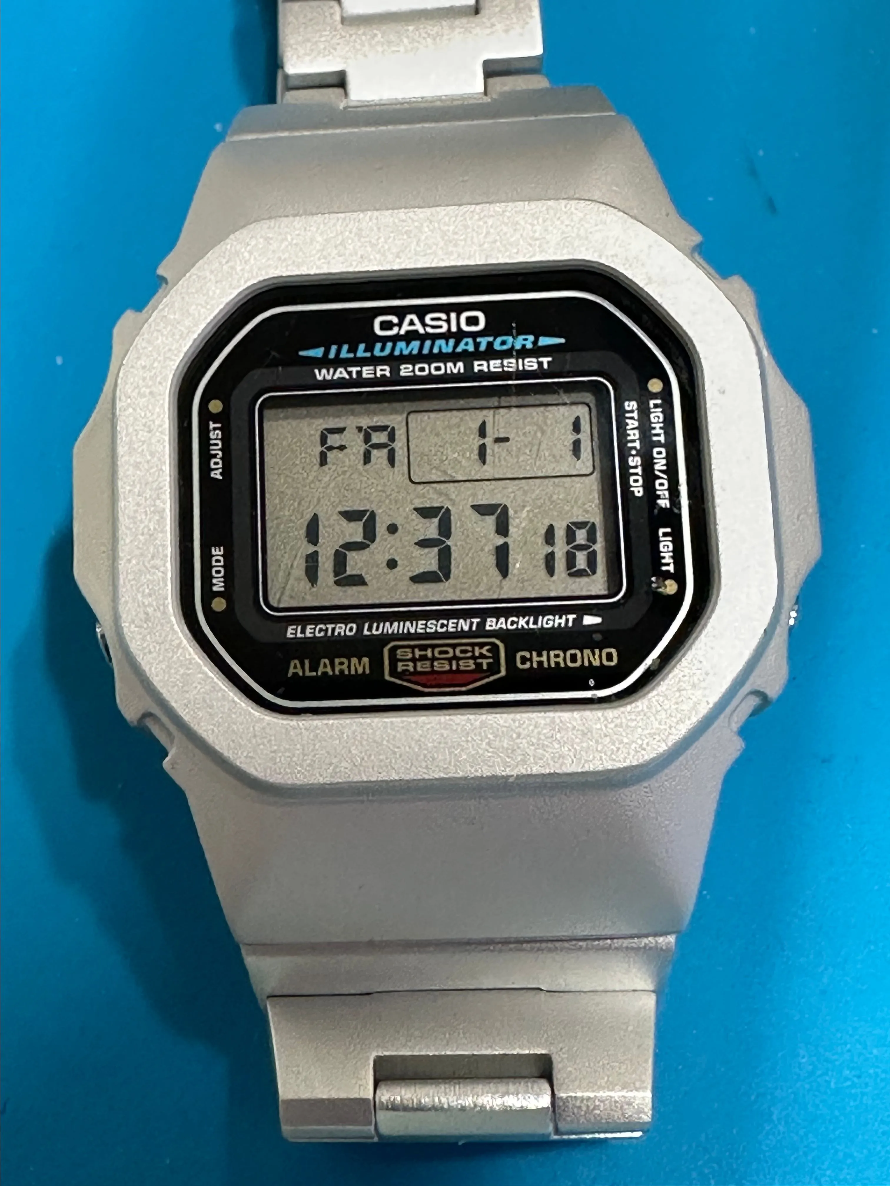 Product image for Casio 5600 E customized, aluminum silver