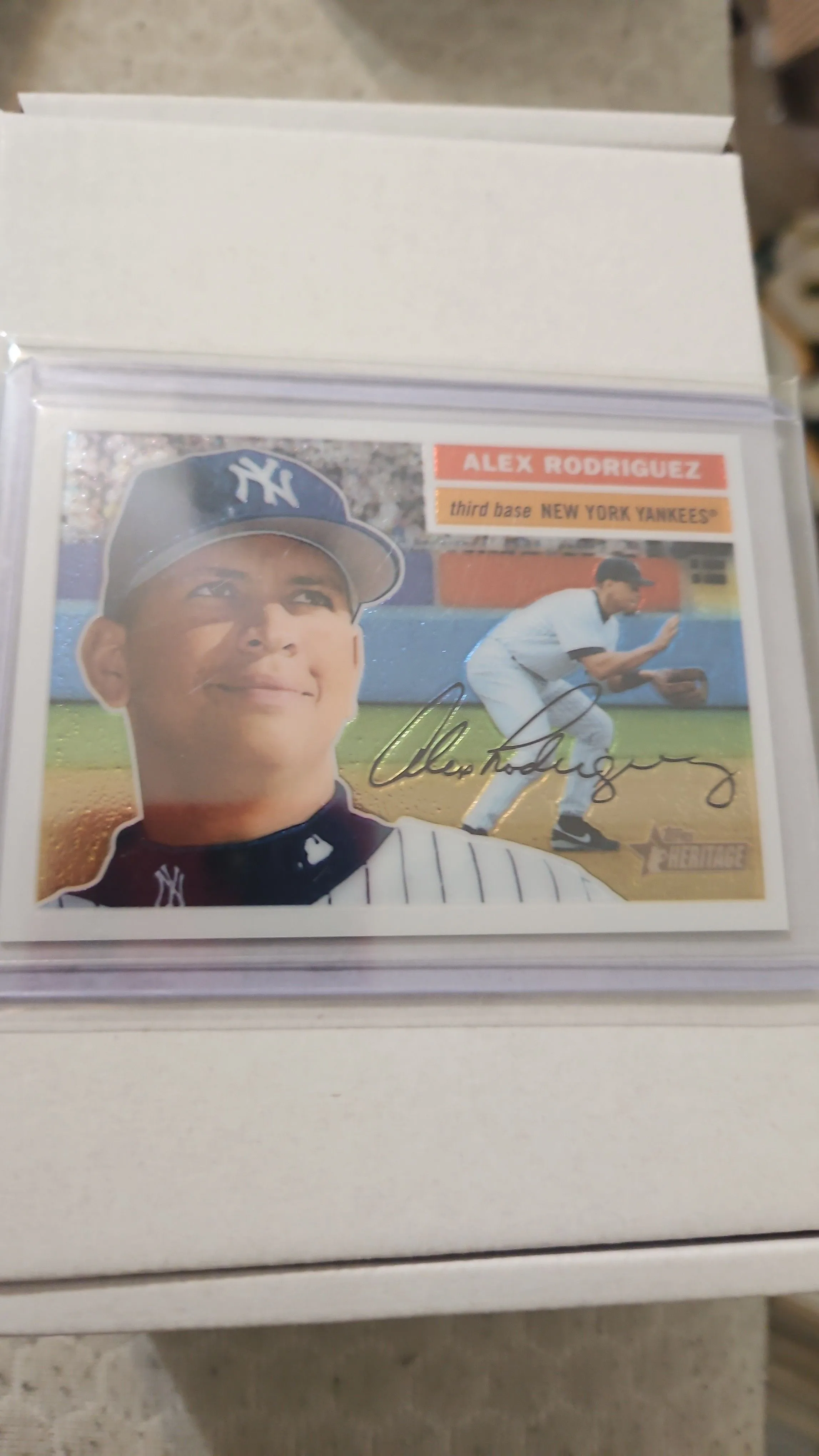 Product image for Alex RODRIGUEZ 2005 topps heritage chrome/1956 Yankees 