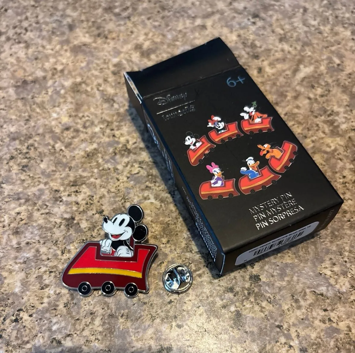 Product image for New Loungefly Disney Mickey Mouse & Friends Roller Coaster Enamel Pin Mickey