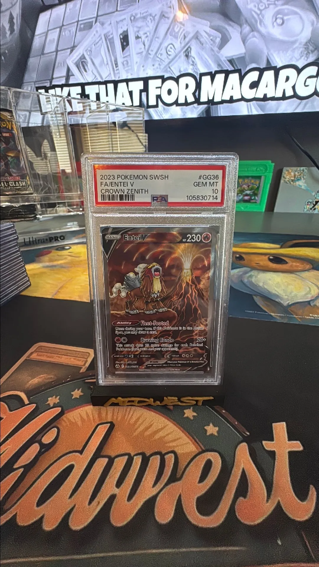 Product image for PSA 10 Crown Zenith Entei V