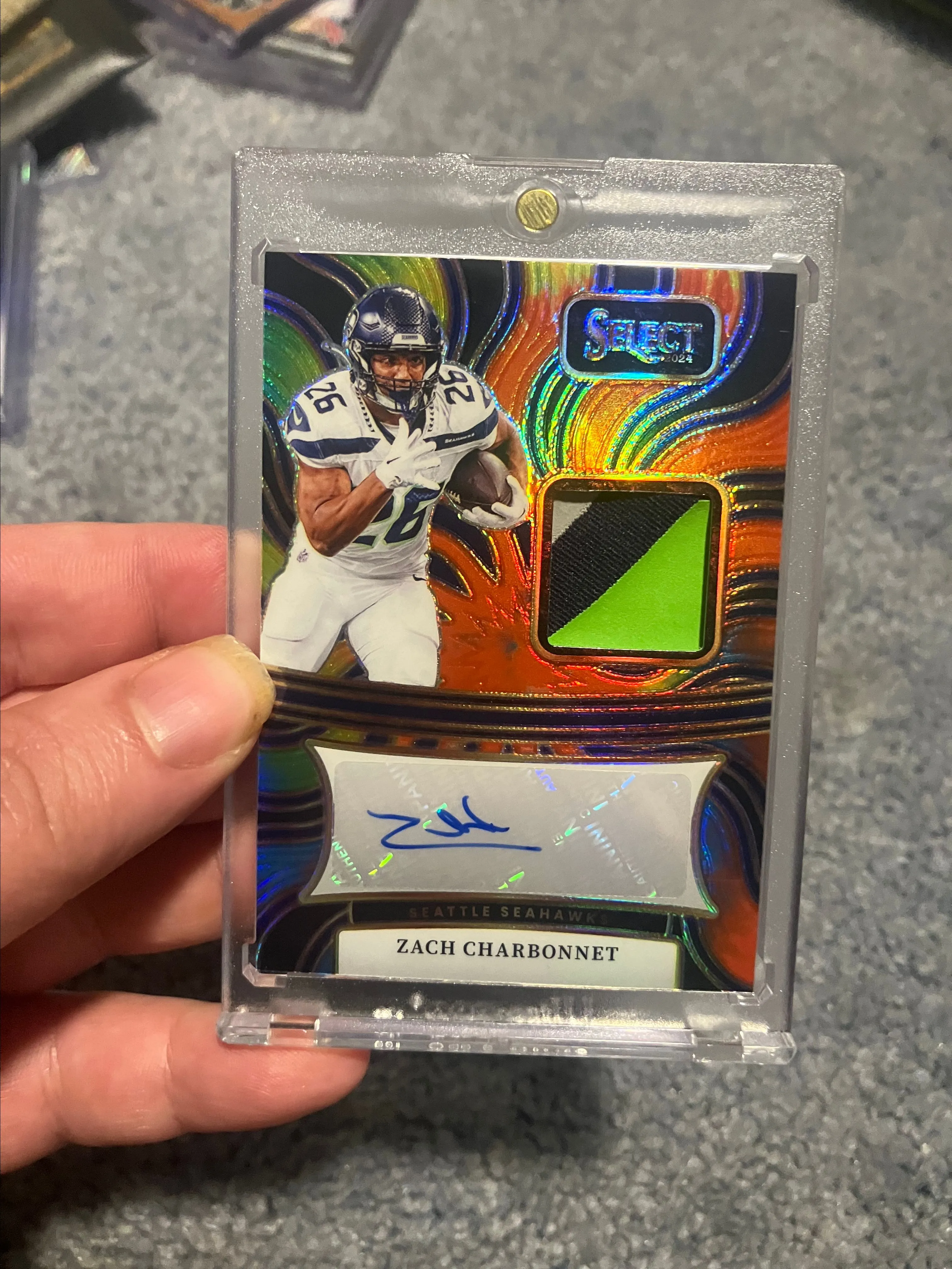 Product image for zach charbonnet tie dye patch auto /25