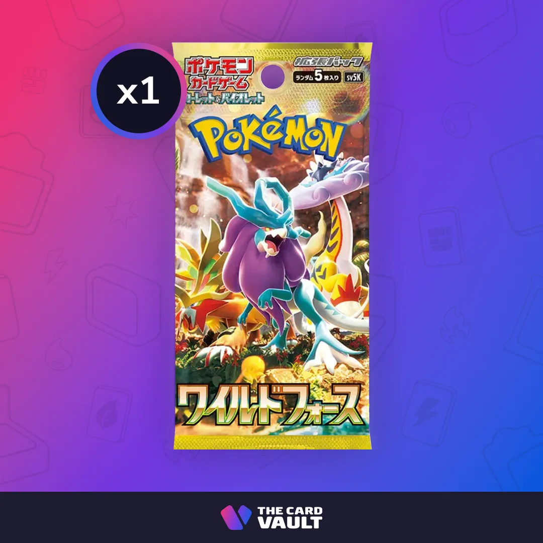 Product image for 1 x Pokemon TCG - Wild Force (sv5K) - Booster Pack (Japanese)