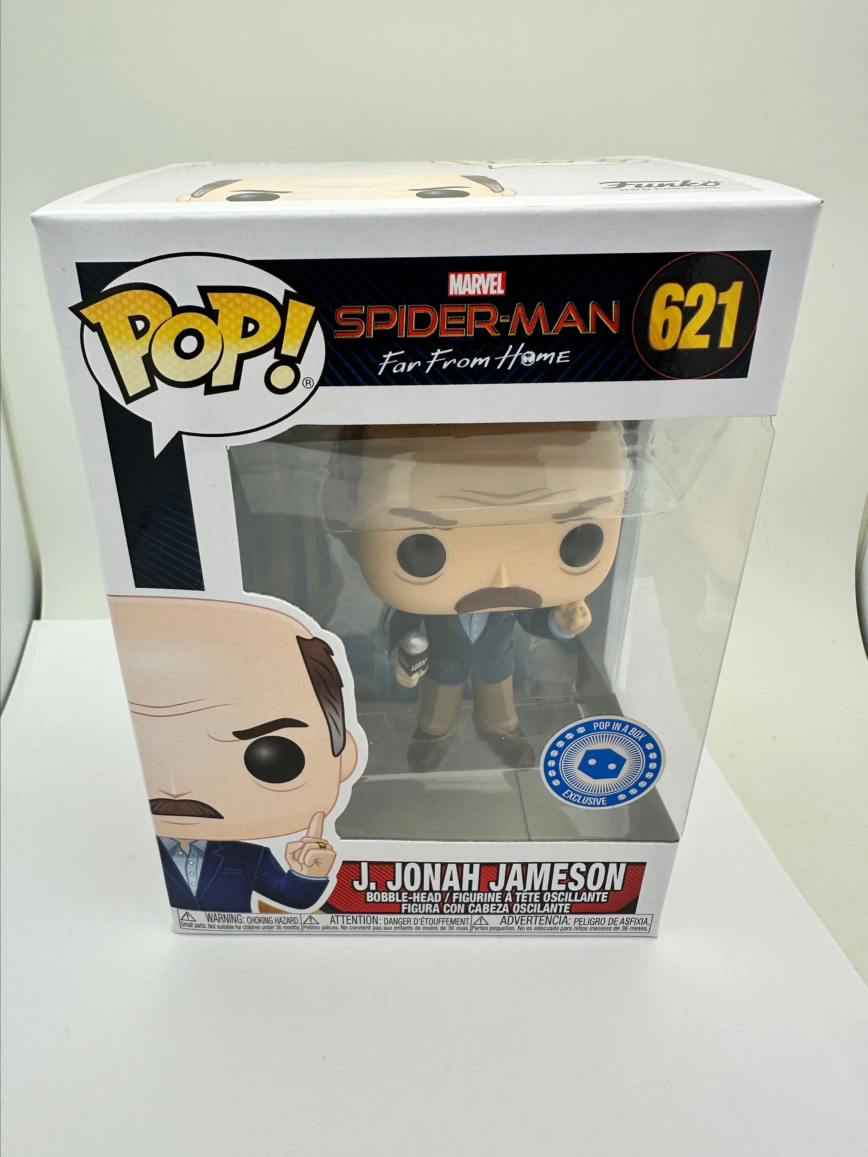 Product image for Funko POP! Marvel J. Jonah Jameson 621 Spider-Man PIAB Exclusive + PoP Protector