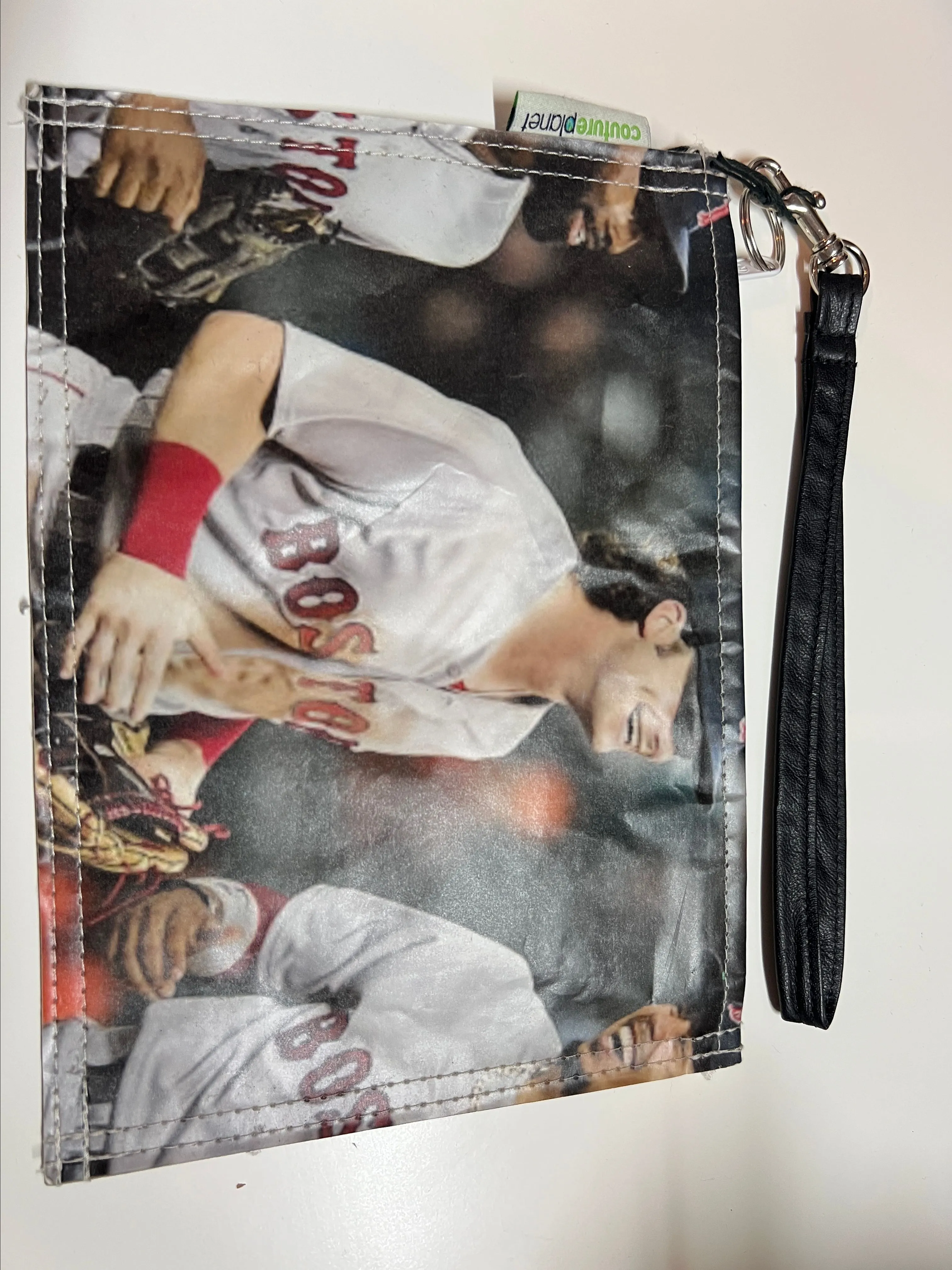 Product image for Newspaper wristlet Boston Red Socks