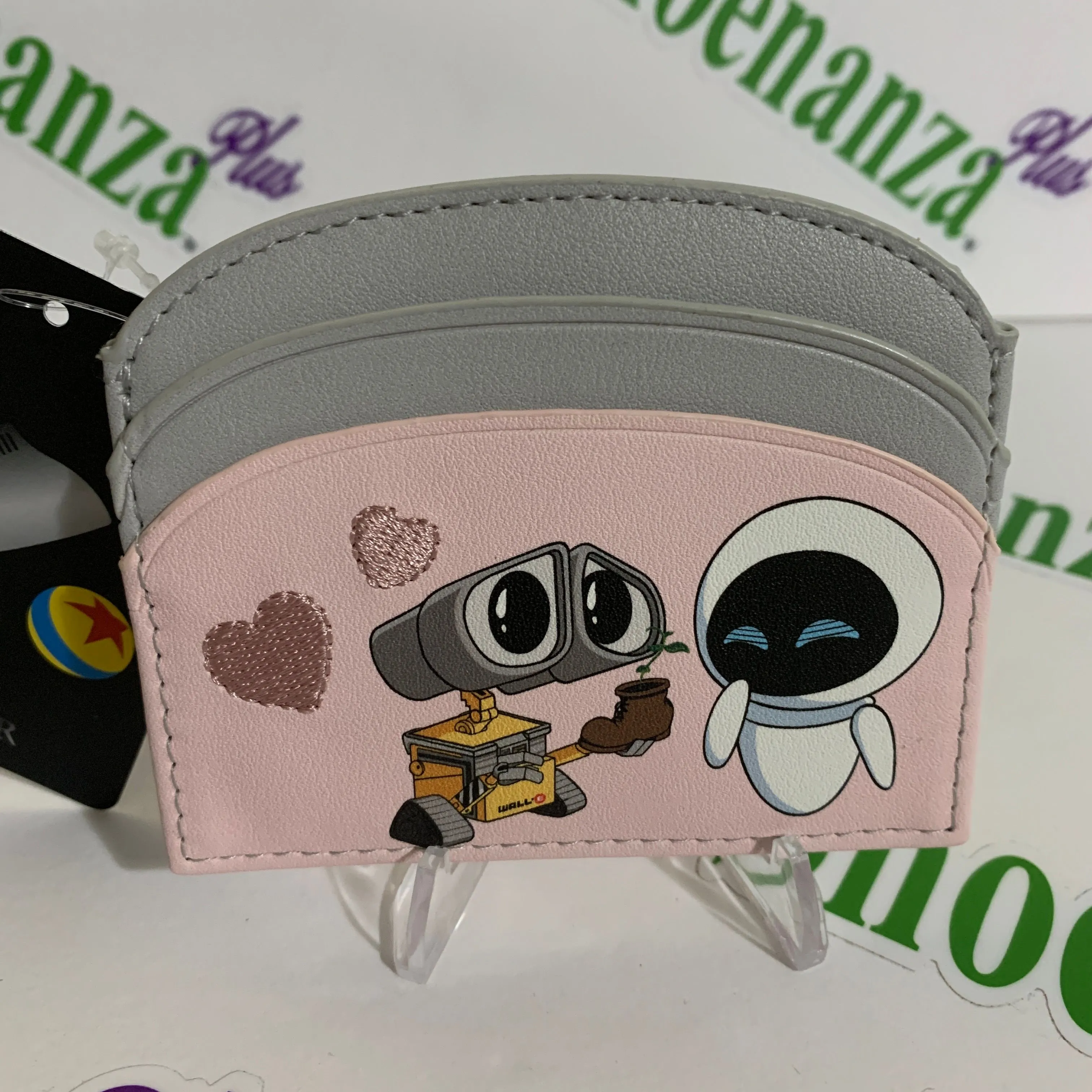 Product image for Bioworld Cardholder Disney Pixar WALL-E EVE Chibi Heart Boot Card Holder Wallet
