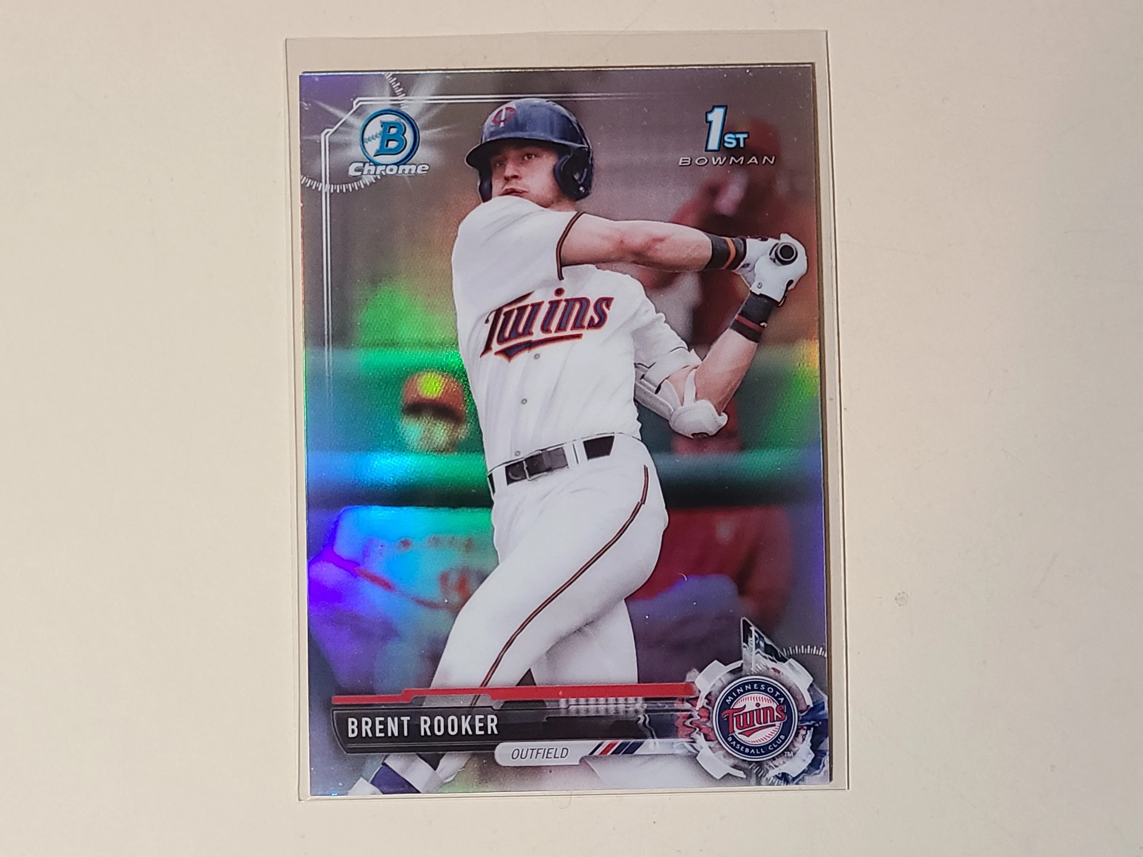 Product image for Brent Rooker 2017 Bowman Chrome Refractor 1st Prospect