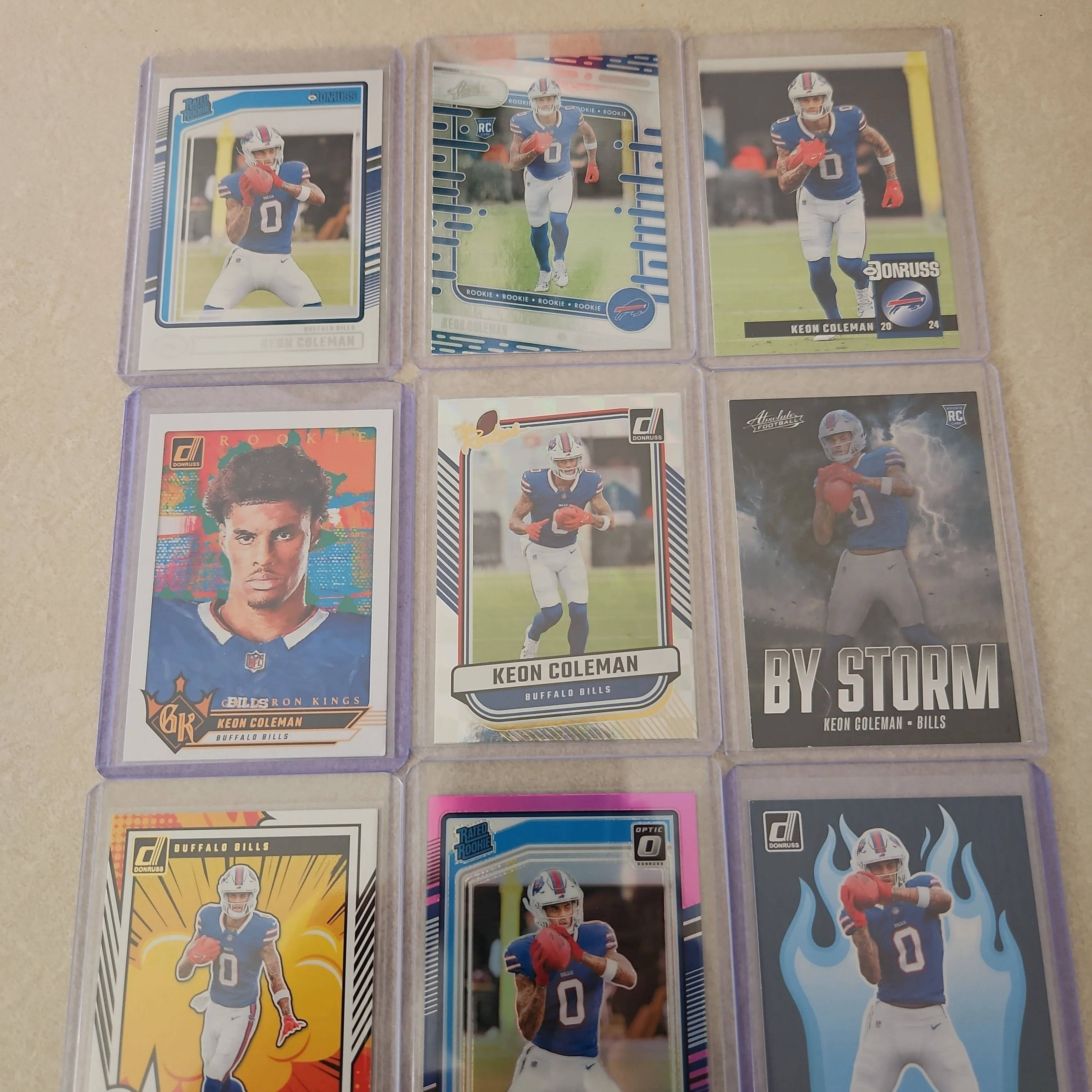 Product image for Keon Coleman Bills 9 Card Lot