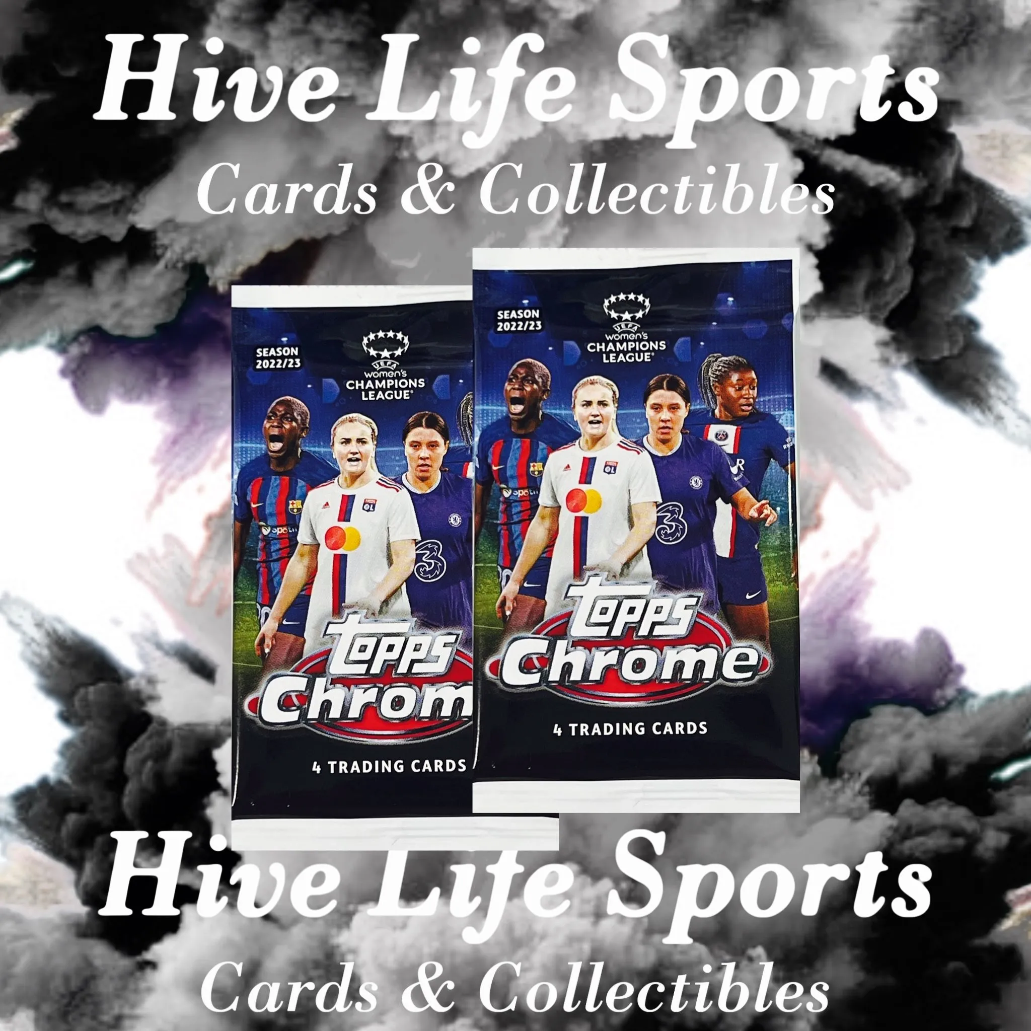 Product image for *2 blaster packs 2022-23 Topps Chrome Womens UCL
