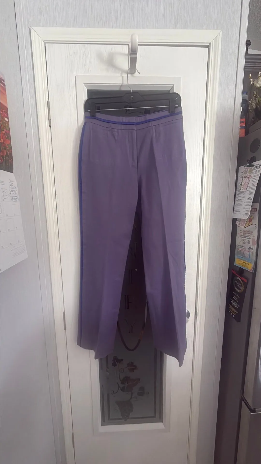 Product image for YSL yves saint Laurent purple tuxedo pants