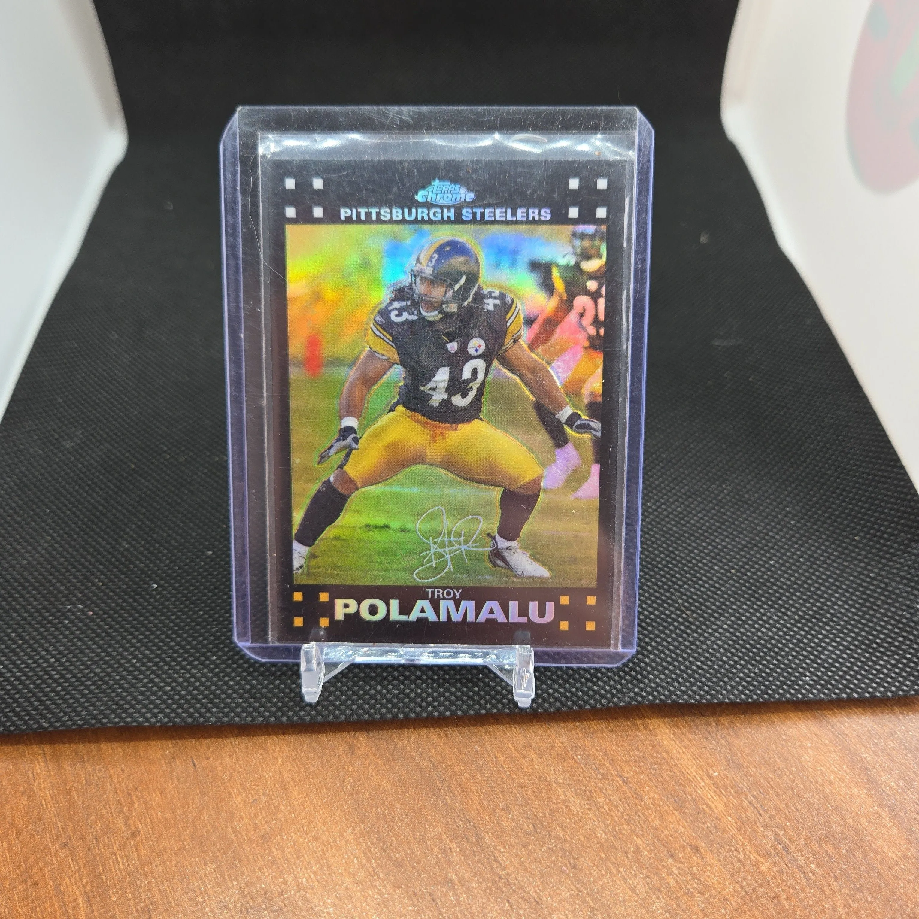 Product image for 2007 Topps Refractor Troy Polamalu Steelers